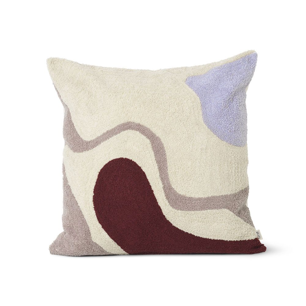 FERM LIVING Vista Cushion - Soft Off White Decorative Throw Pillow for Sofa, Bed & Home Decor - Cozy Living Room & Bedroom Accent