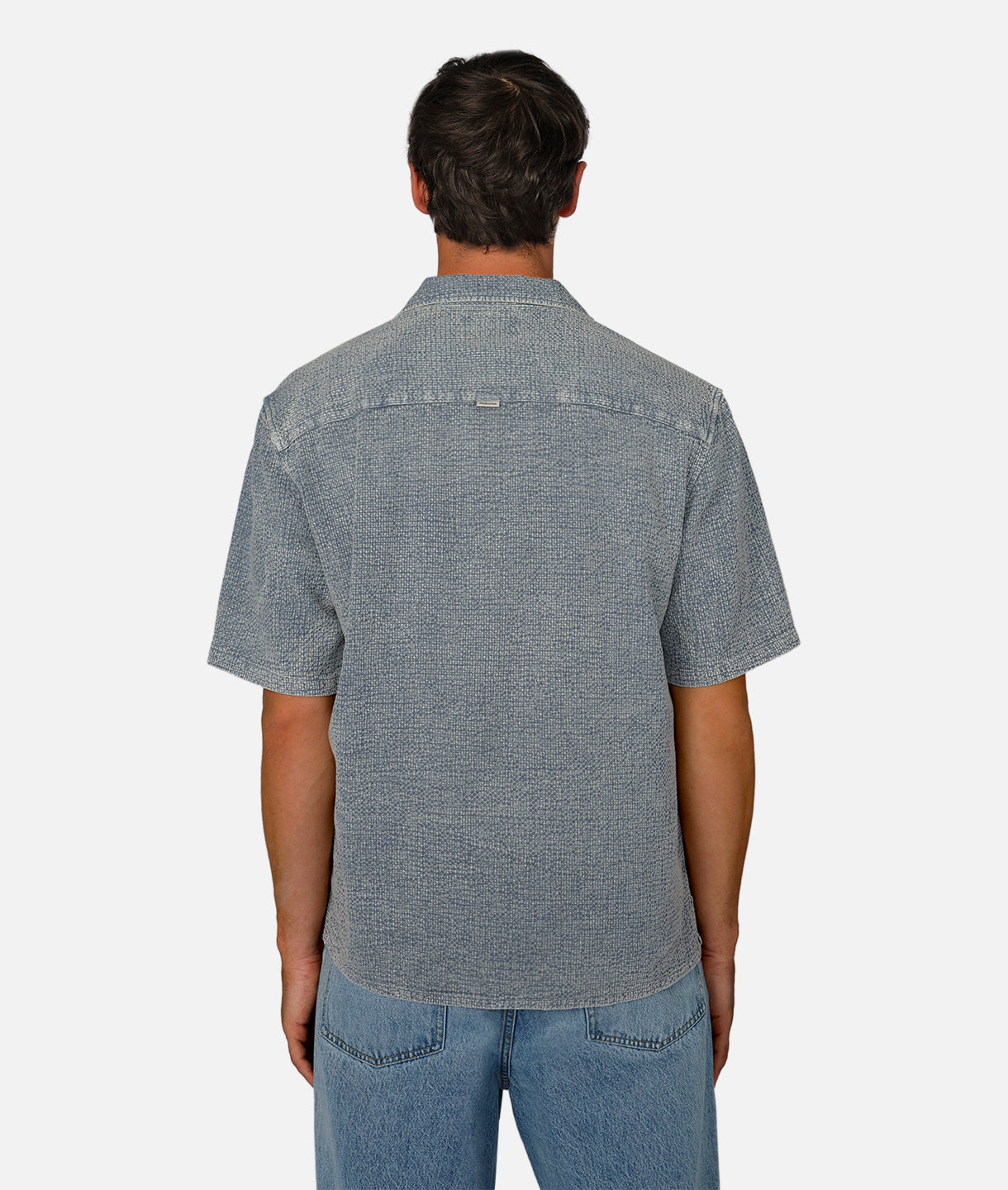 **The Canyon Short Sleeve Shirt - Airforce Blue | Men's Casual Button-Up Shirt for Outdoor Adventures & Everyday Wear**