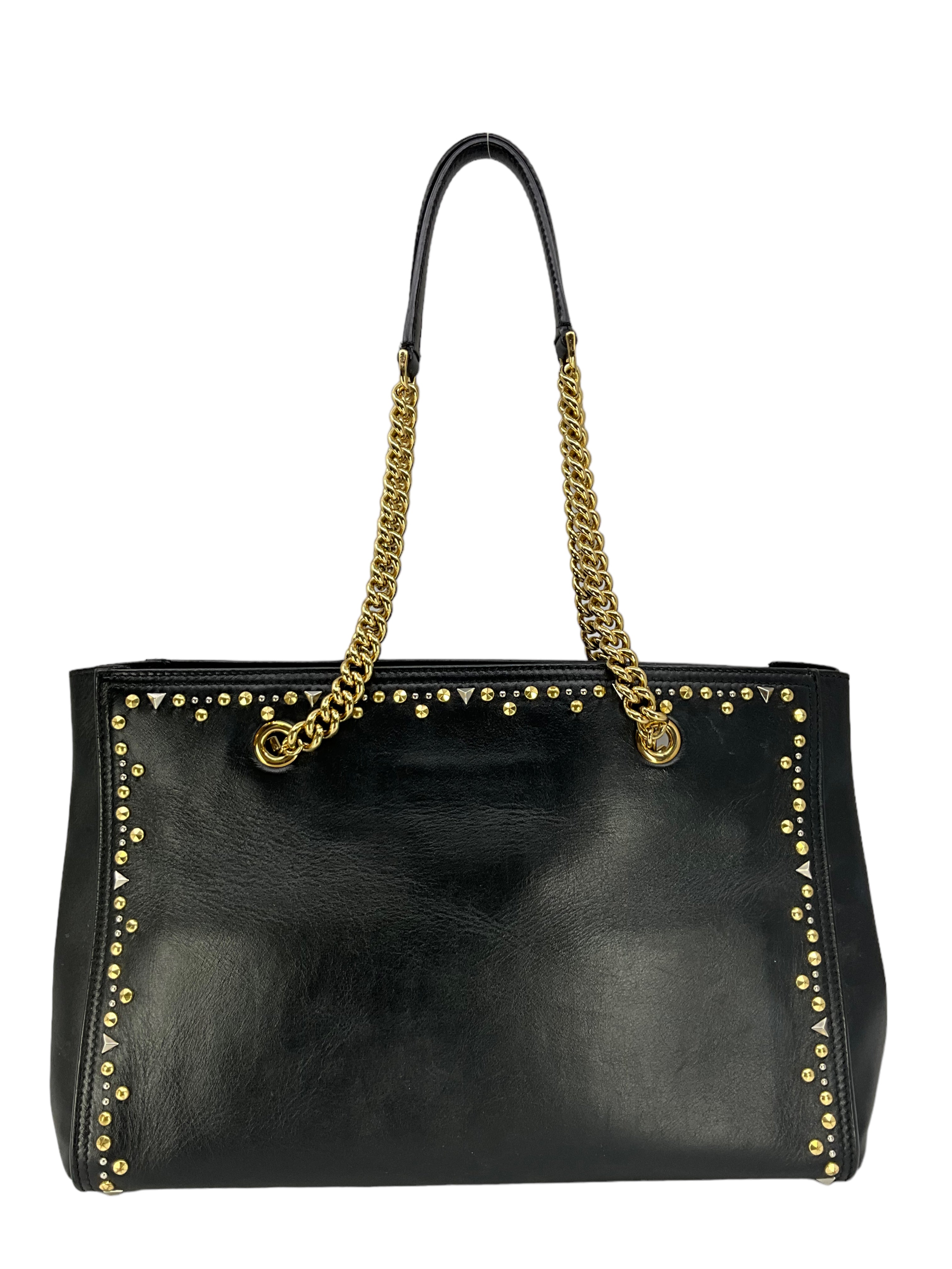 Salvatore Ferragamo Studded Leather Vara Bow Bag - Luxury Designer Handbag for Women, Perfect for Parties, Weddings & Evening Events