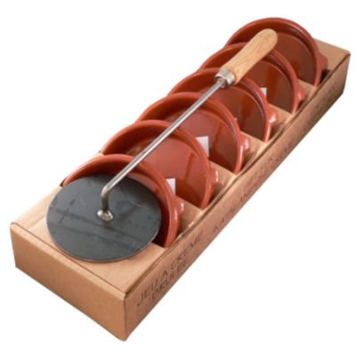 Authentic Crema Catalana Set - 6-Piece 4.5 Inch Spanish Clay Cazuelas with Caramelizing Iron | Traditional Spanish Dessert Kit for Flan, Crème Brûlée & Home Baking