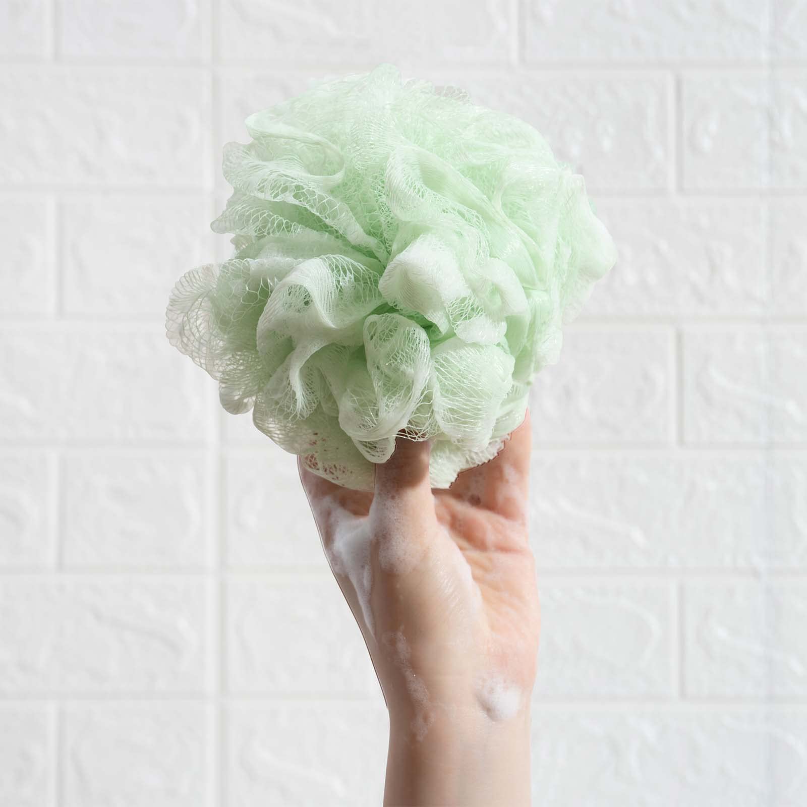 KISMETICS Large Shower Sponge - 3 Pack Soft Exfoliating Bath Pouf for Men & Women, 40g Mesh Loofah Ball Creates Rich Lather for Body Wash & Skin Care | Perfect for Daily Shower, Spa Day & Self Care Routine