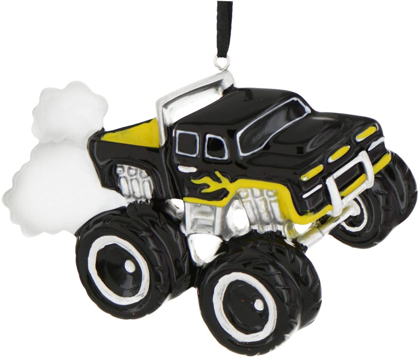 Custom Monster Truck Christmas Ornament - Personalized Hot Wheels Truck Decor for Holiday Tree, Kids Gift & Car Lovers - Free Name Engraving - Perfect for Xmas Decorations & Stocking Stuffers