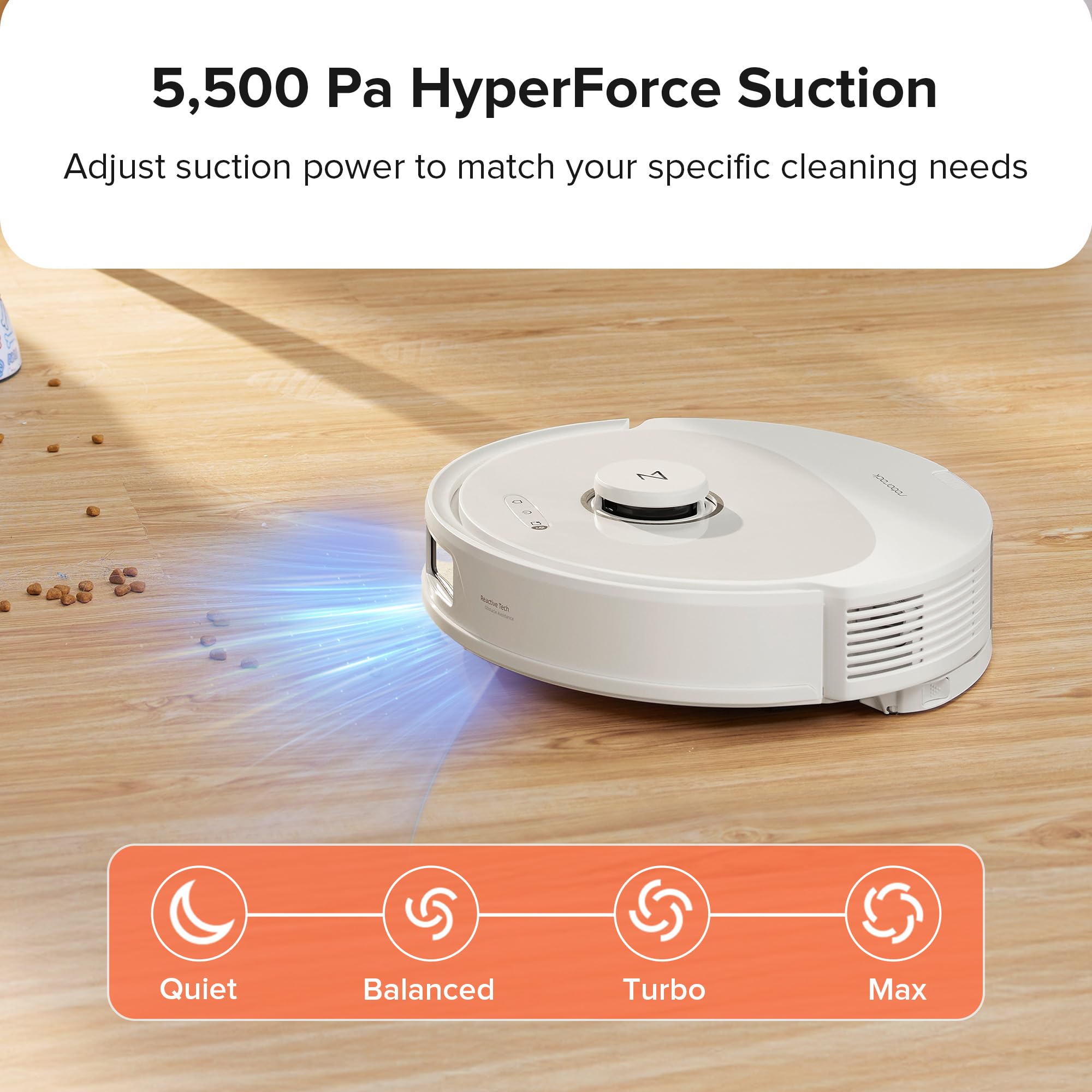 Roborock Q8 Max Robot Vacuum and Mop Cleaner with DuoRoller Brush - 5500Pa Strong Suction, LiDAR Navigation & Obstacle Avoidance - Multi-Level Mapping for Pet Hair - Ideal for Hardwood Floors, Carpets & Pet Owners