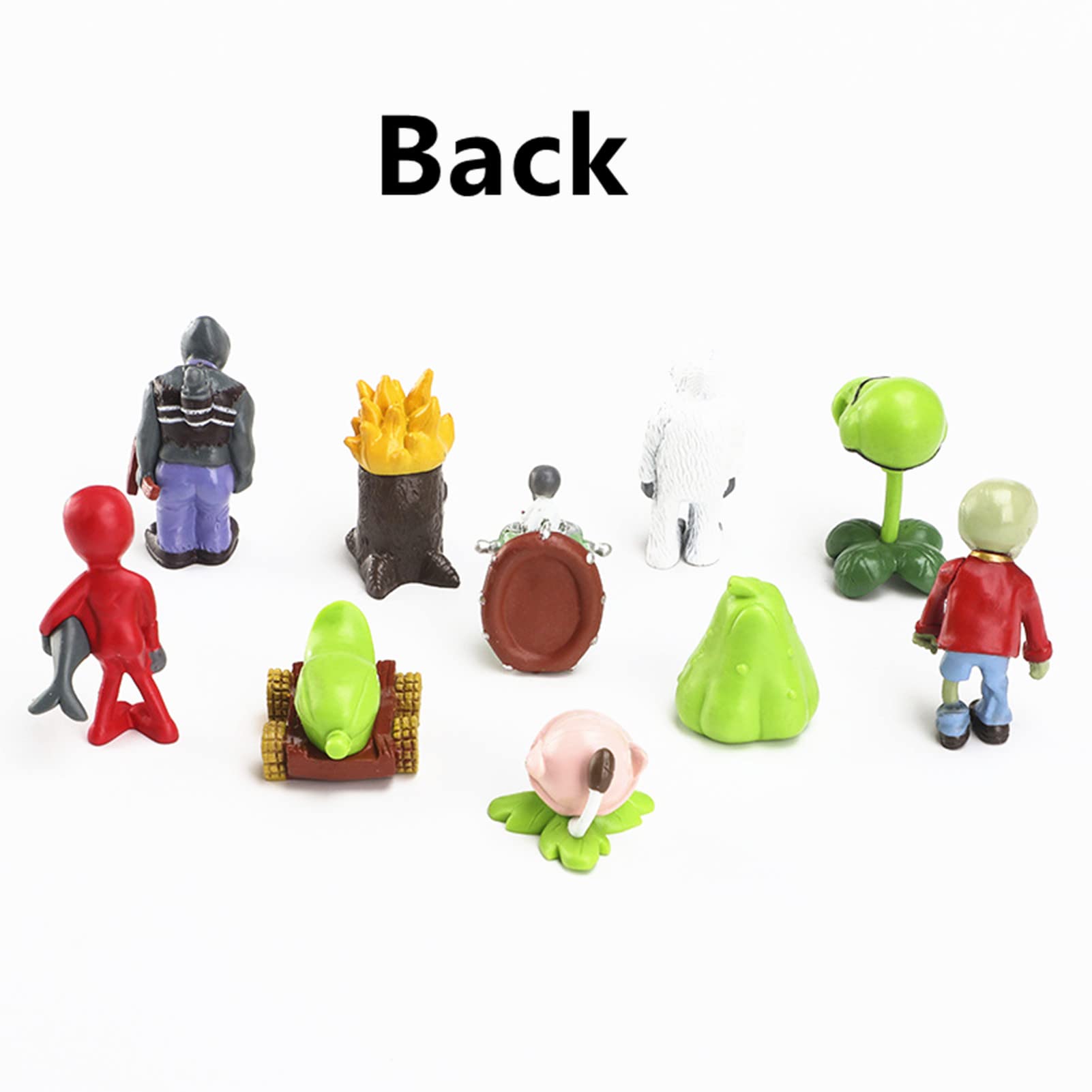 JHESAO 10PCS Plants vs Zombies (PVZ) Action Figure Toy Set - PVC Collectible Figures for Kids, Fans & Collectors | Perfect Gift for Birthday, Party & Game Lovers | Fun for Home Decor, Gaming Battles & Collection Displays