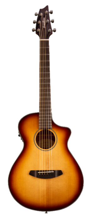 Breedlove DSCP01CESSMA(2) Discovery Companion CE Acoustic Guitar - Sitka Spruce Top & Mahogany Back/Sides - Perfect for Camping, Travel & Outdoor Performances