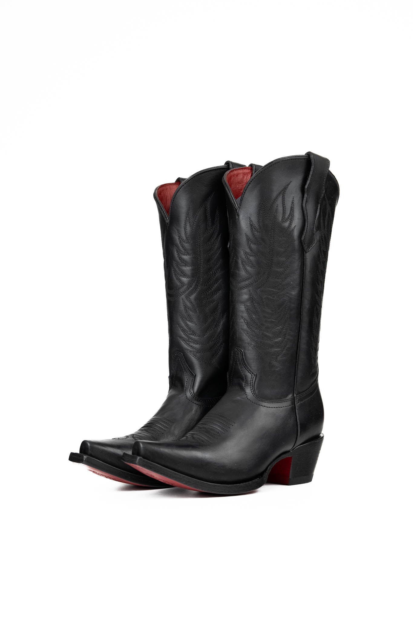 Ruby Ebano Red Sole Snip Toe Cowgirl Boots for Women - Western Style Ankle Boots with Pointed Toe - Perfect for Country Dancing, Rodeos & Fashion Outfits