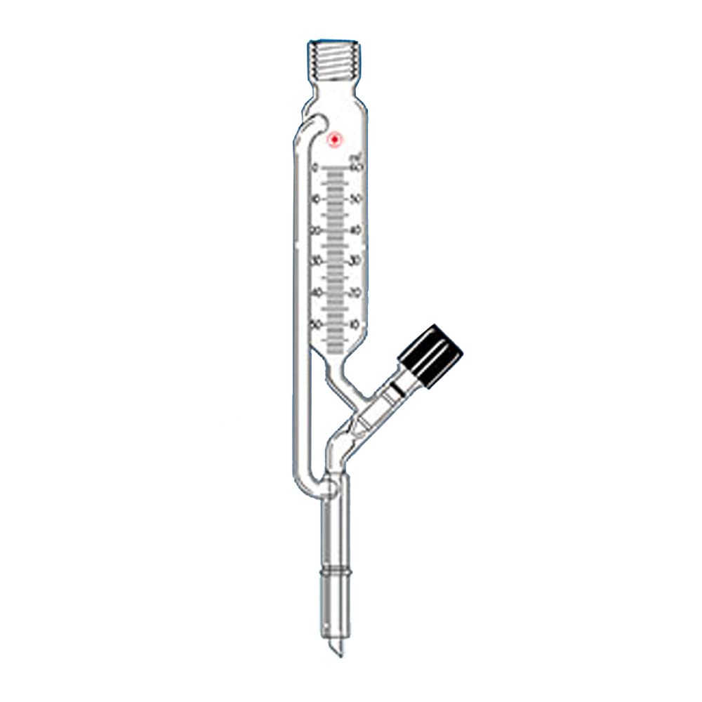 7299-25 Pressure Equalizing Addition Funnel with Graduated Scale - 15mm Diameter, 250mL Capacity - Ideal for Precise Liquid Transfer in Chemistry Labs & Industrial Applications
