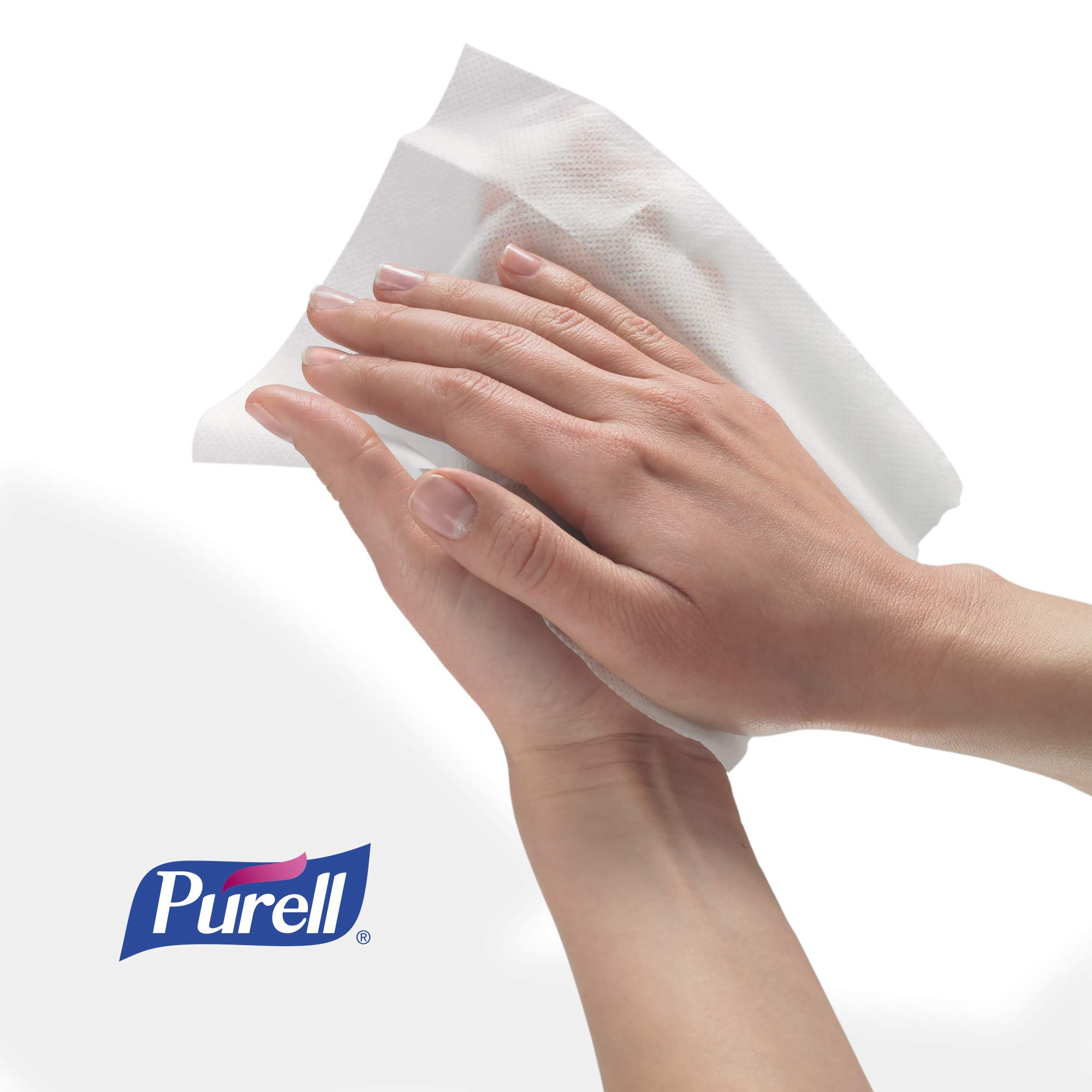 Purell Hand Sanitizing Wipes Refill Pack - Alcohol-Free Formula, 1200 Count (Pack of 2) for High Capacity Wall & Floor Stand Dispensers | Ideal for Offices, Schools, Hospitals & Public Spaces - 9118-02