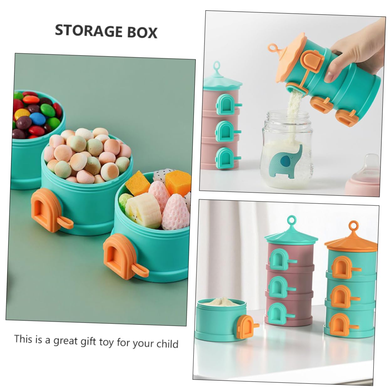 Premium Airtight Baby Formula Storage Container | BPA-Free Powder Dispenser for Infant Formula, Snacks & Dry Food | Ideal for Home, Travel & Daycare Use