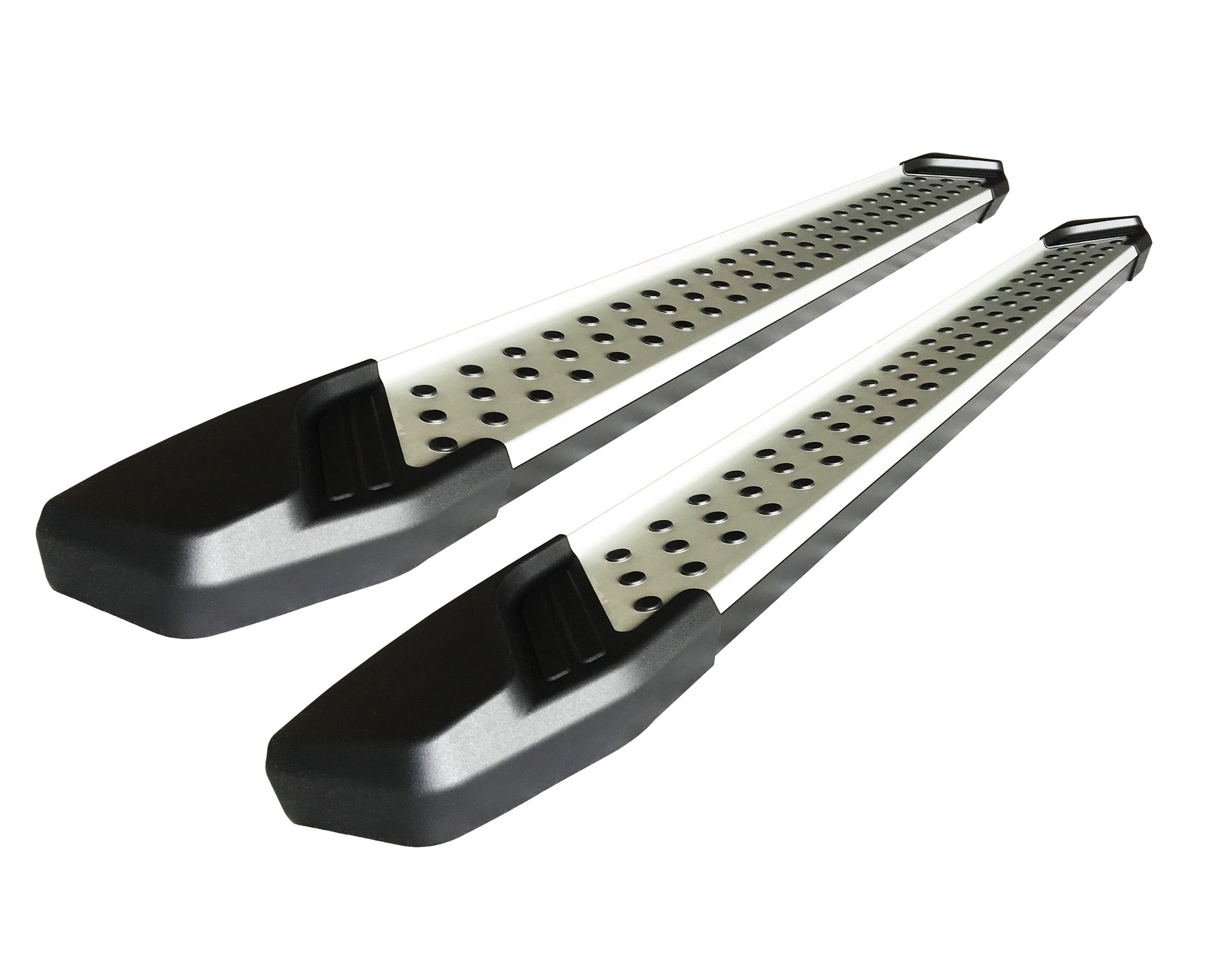 Black Horse Off-Road Aluminum Vortex Running Boards VO-H1882 - Heavy Duty Side Steps for Trucks & SUVs - Perfect for Off-Roading, Camping & Outdoor Adventures