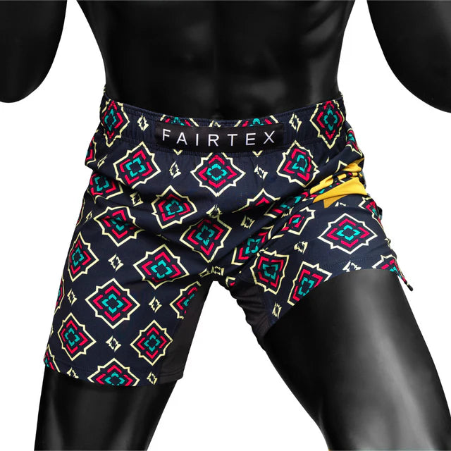 Fairtex MMA Shorts for Men & Women - Breathable Siamese Bloom Design - Perfect for MMA, Muay Thai, Boxing & Training - Lightweight & Durable Fight Shorts
