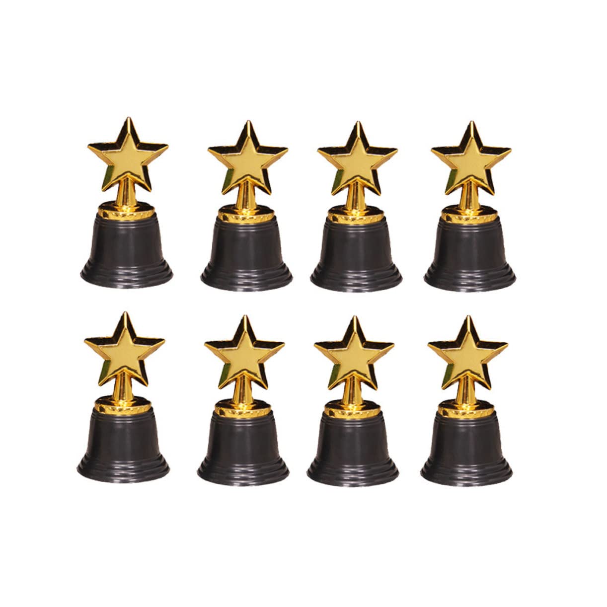 GOOHOCHY 24 Pcs Gold Trophy Cup Toys - Kids Award Set for Pretend Play, Classroom Rewards & Party Favors - Plastic Simulation Trophies for Children's Games & Achievements