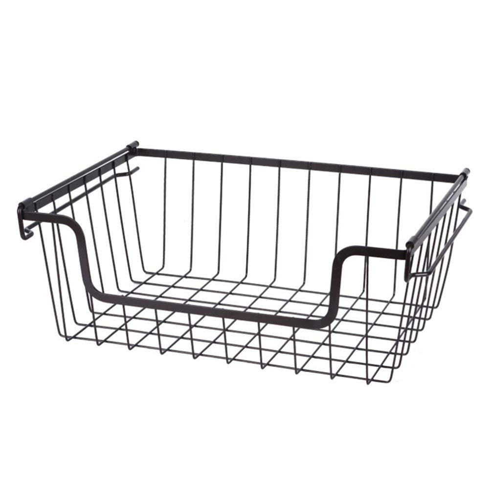 **Cabilock 1-Piece Metal Wire Storage Basket - Durable Pantry, Bathroom & Vanity Organizer for Shelves, Desk, Shower & Makeup - Perfect for Kitchen, Bathroom & Office Organization**