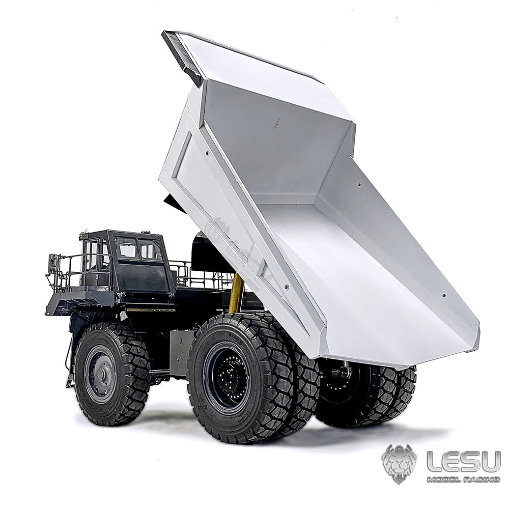 LESU 1/16 Scale Metal Hydraulic RC Mining Truck - Aoue R100E Radio Controlled Dump Truck with Realistic Simulation for Hobbyists & Collectors | DIY Construction Vehicle Model for Off-Road Play & Display