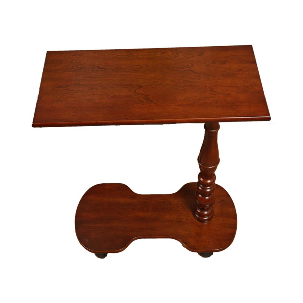 Feifei Solid Wood Laptop Desk with Adjustable Height - Portable Bedside Table for Home Office, Reading & Breakfast in Bed - Perfect for Small Spaces & Dorm Rooms