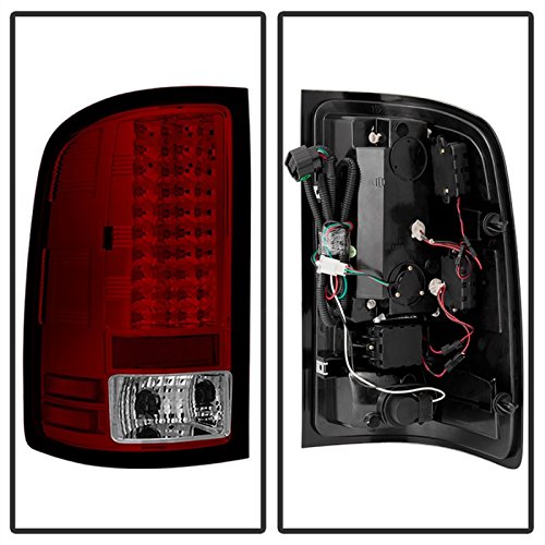 Spyder Auto 5014955 LED Tail Lights Red/Clear - High-Performance Brake Lights for Trucks & SUVs