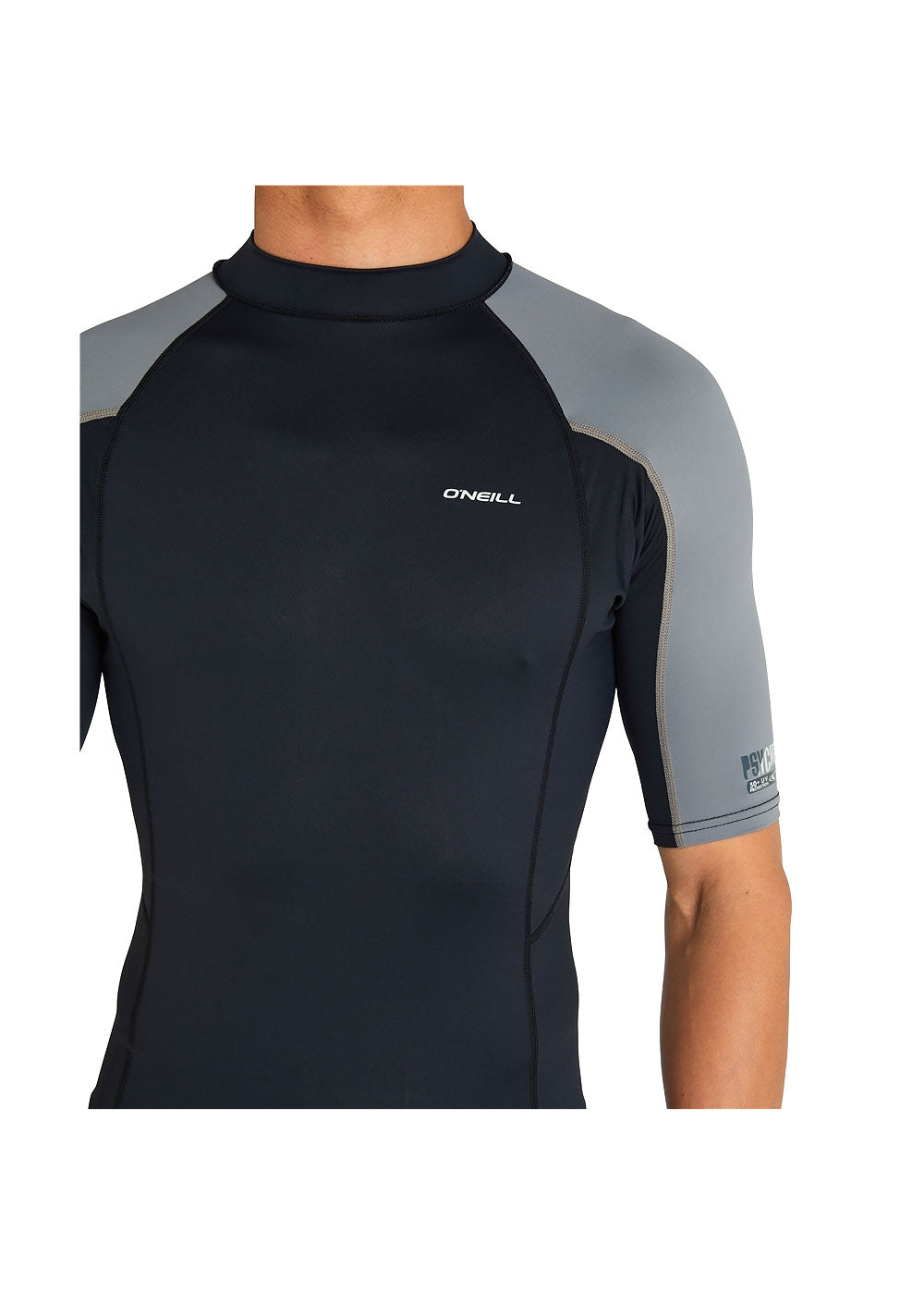 O'Neill Men's Psycho UV Short Sleeve Rash Guard Shirt - UPF 50+ Sun Protection for Surfing, Swimming & Outdoor Activities