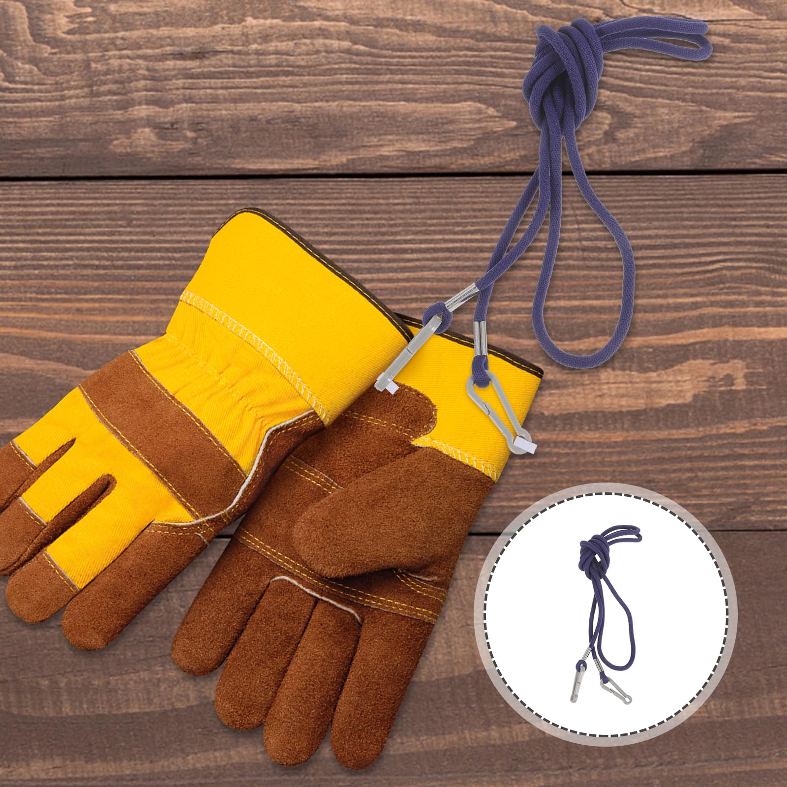Elastic Mitten Clips for Toddlers & Kids - 48 Inch Adjustable Glove Holder Straps with Suspender Attachment - Keep Children's Mittens Secure (Perfect for Winter Play, School, and Outdoor Activities)