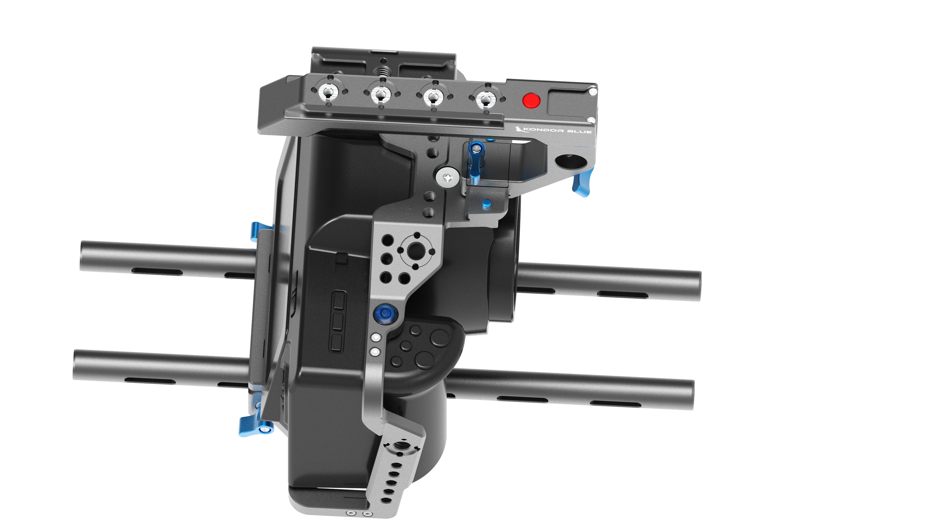 Kondor Blue Blackmagic Pocket 6K Pro Base Rig (Space Gray) - Professional Camera Rig for Filmmaking & Videography - Perfect for DSLR Video Production, YouTube Content Creation & Cinematic Shoots