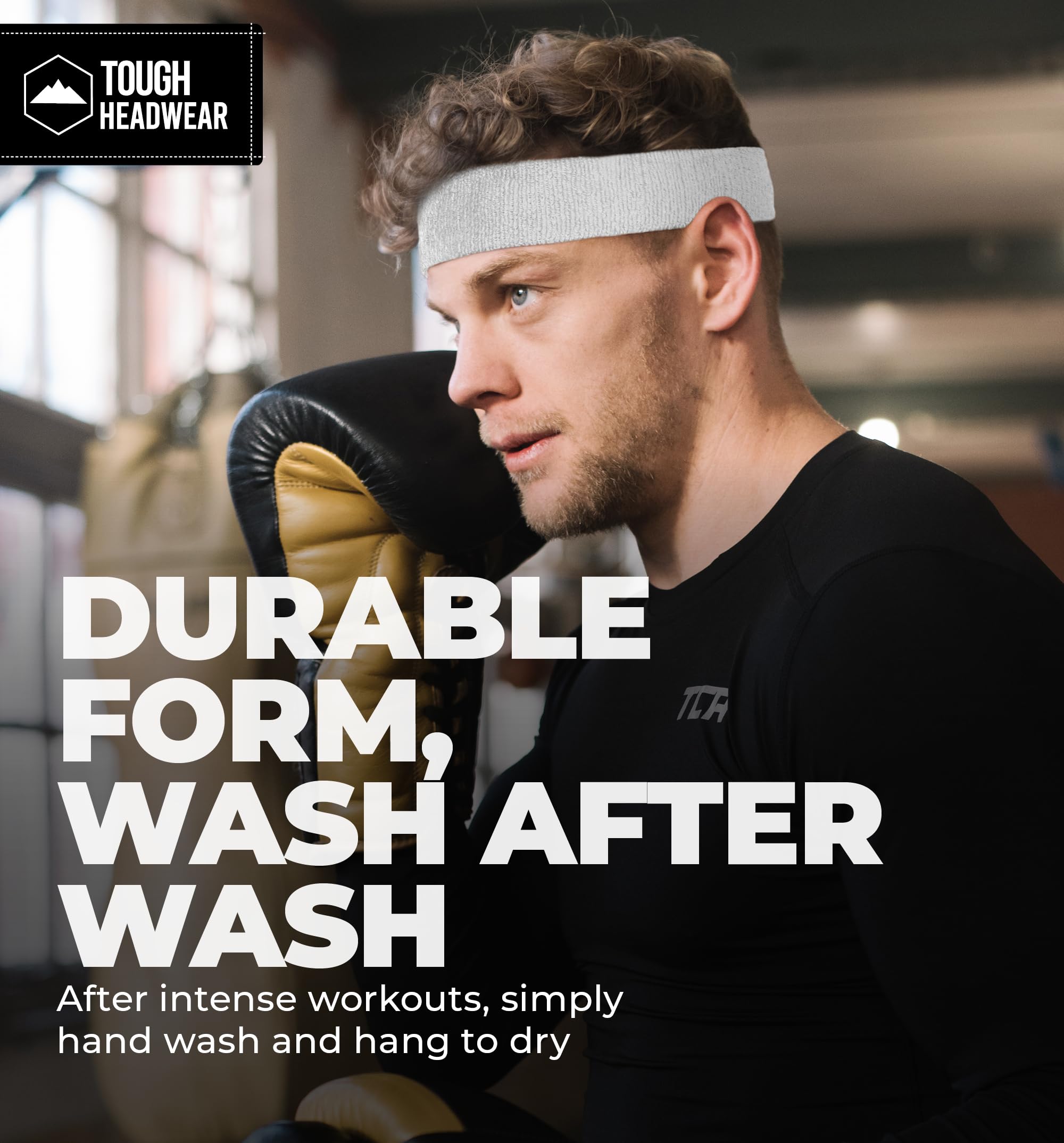 Premium Terry Cloth Sports Sweatband Set - Breathable Headbands & Wristbands for Men & Women - Ideal for Tennis, Basketball, Gym Workouts & Fitness Training - Stay Dry During Intense Exercise & Sports Activities