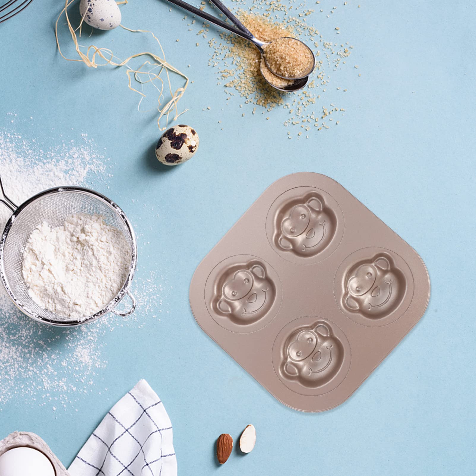 Monkey Cake Mold - 3D Animal Baking Pan for Donuts, Muffins & Chocolate - Carbon Steel Cartoon Cake Tin - Perfect for Birthday Parties, Baby Showers & DIY Desserts