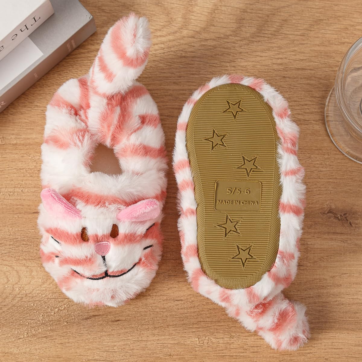 Adorable Kitty House Slippers for Baby Girls - Soft & Non-Slip Indoor Shoes for Toddlers - Perfect for Playtime, Nursery & Cozy Home Wear