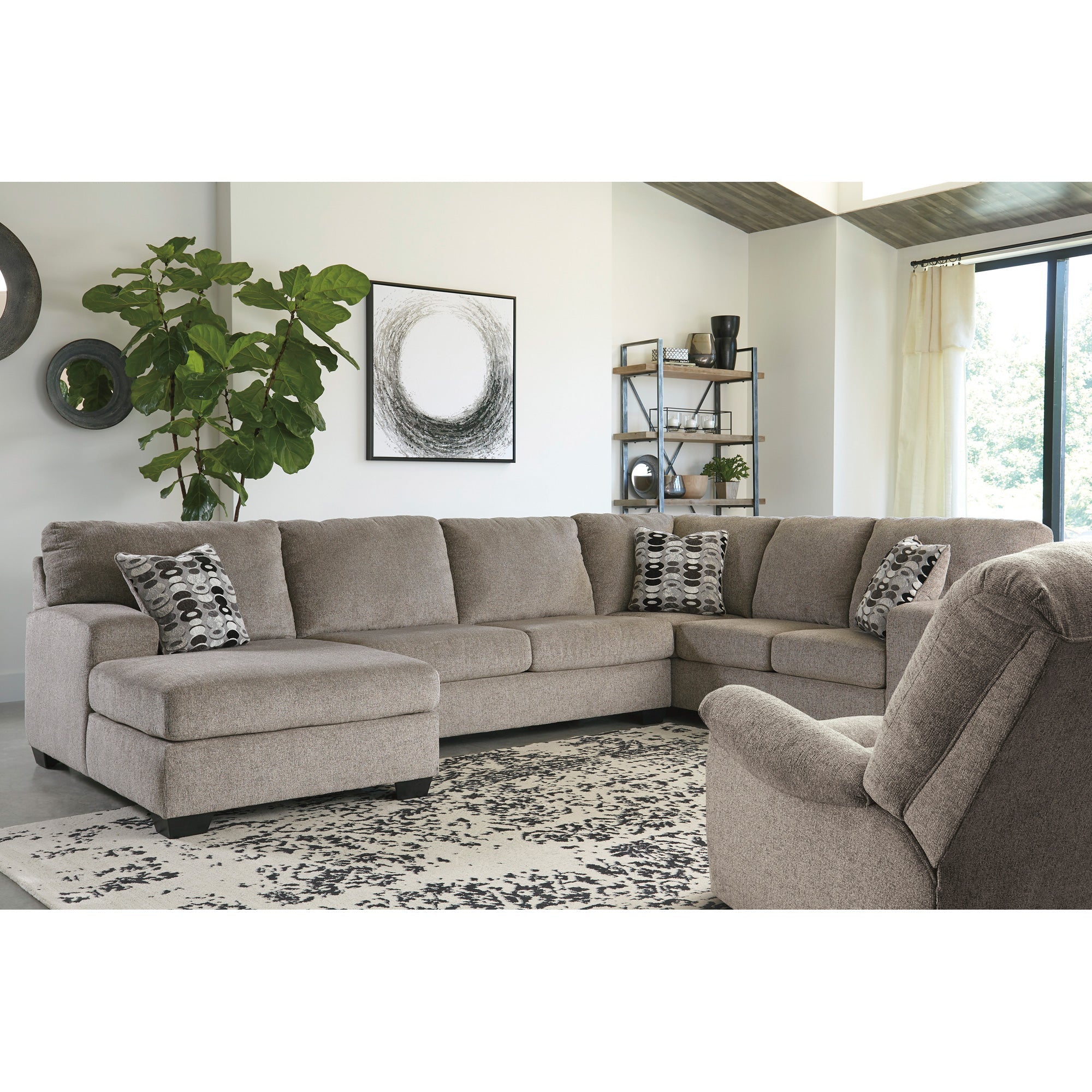 Ballinasloe 3-Piece Left Chaise Sectional Sofa Set - Modern L-Shaped Living Room Couch with Chaise Lounge for Small Spaces & Apartments | Perfect for Family Gatherings & Movie Nights