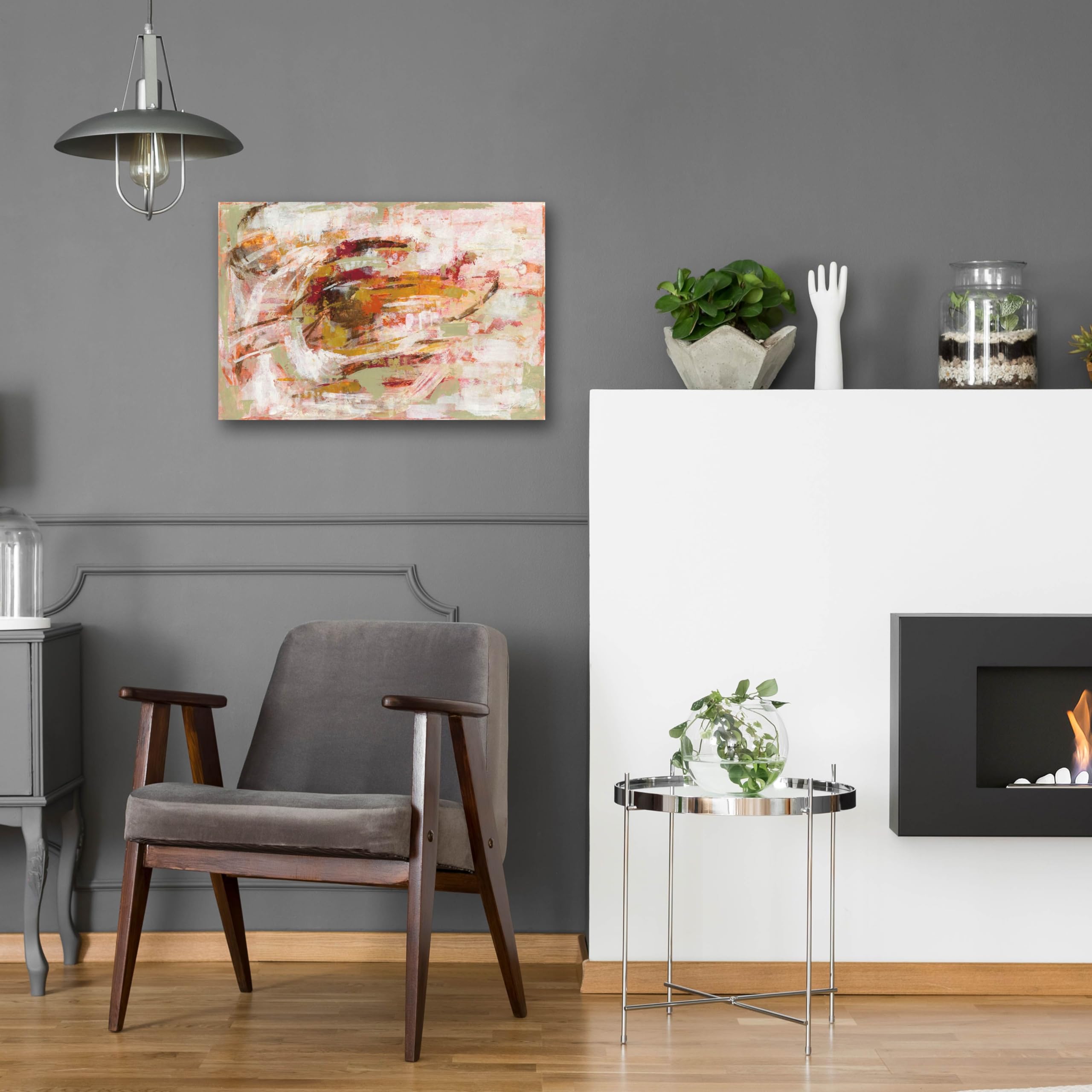Epic Art 'Graffiti Wall II' by Silvia Vassileva - Modern Acrylic Glass Wall Art Painting 24x16 Inches - Perfect for Living Room, Bedroom & Office Decor