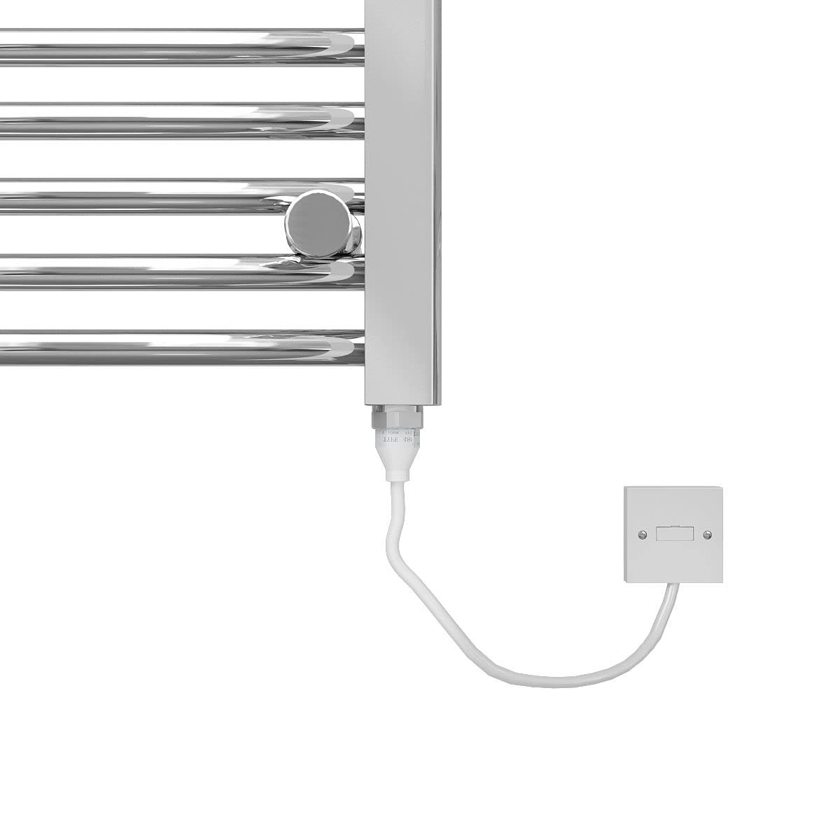 250W Electric Heated Towel Rail Radiator - 1100 x 500mm Chrome Bathroom Towel Warmer for Spa, Luxury Hotels & Cozy Home Use