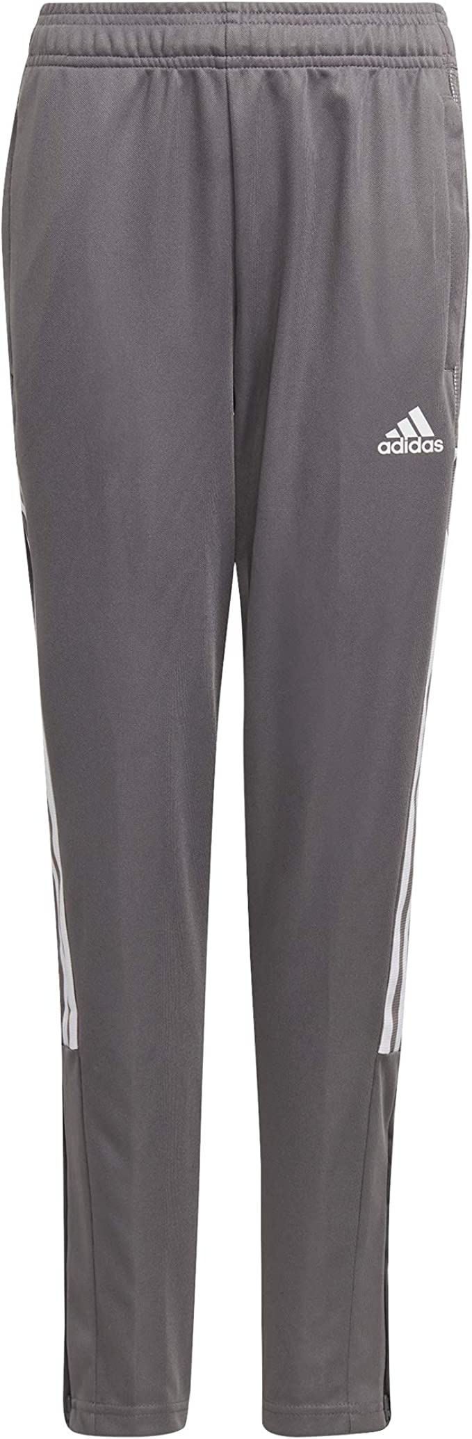 Adidas Kids' Tiro 21 Soccer Training Pants - XXS Gray/White - Comfortable Youth Soccer Joggers for Practice & Games