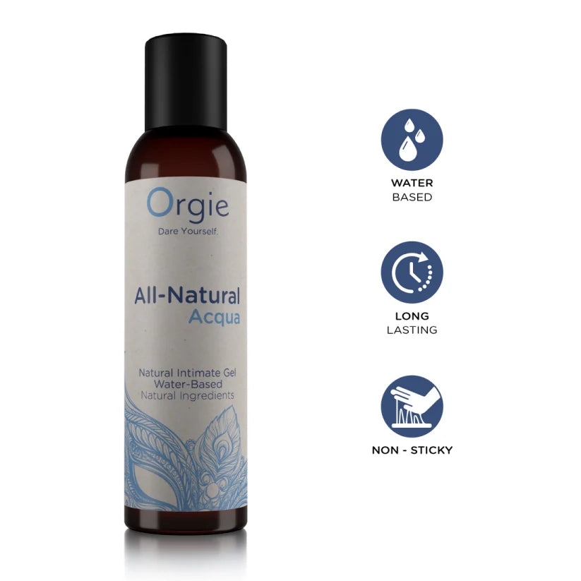 All Natural Water-Based Lubricant 150ml - Hypoallergenic & pH Balanced for Sensitive Skin, Perfect for Massage & Intimate Use