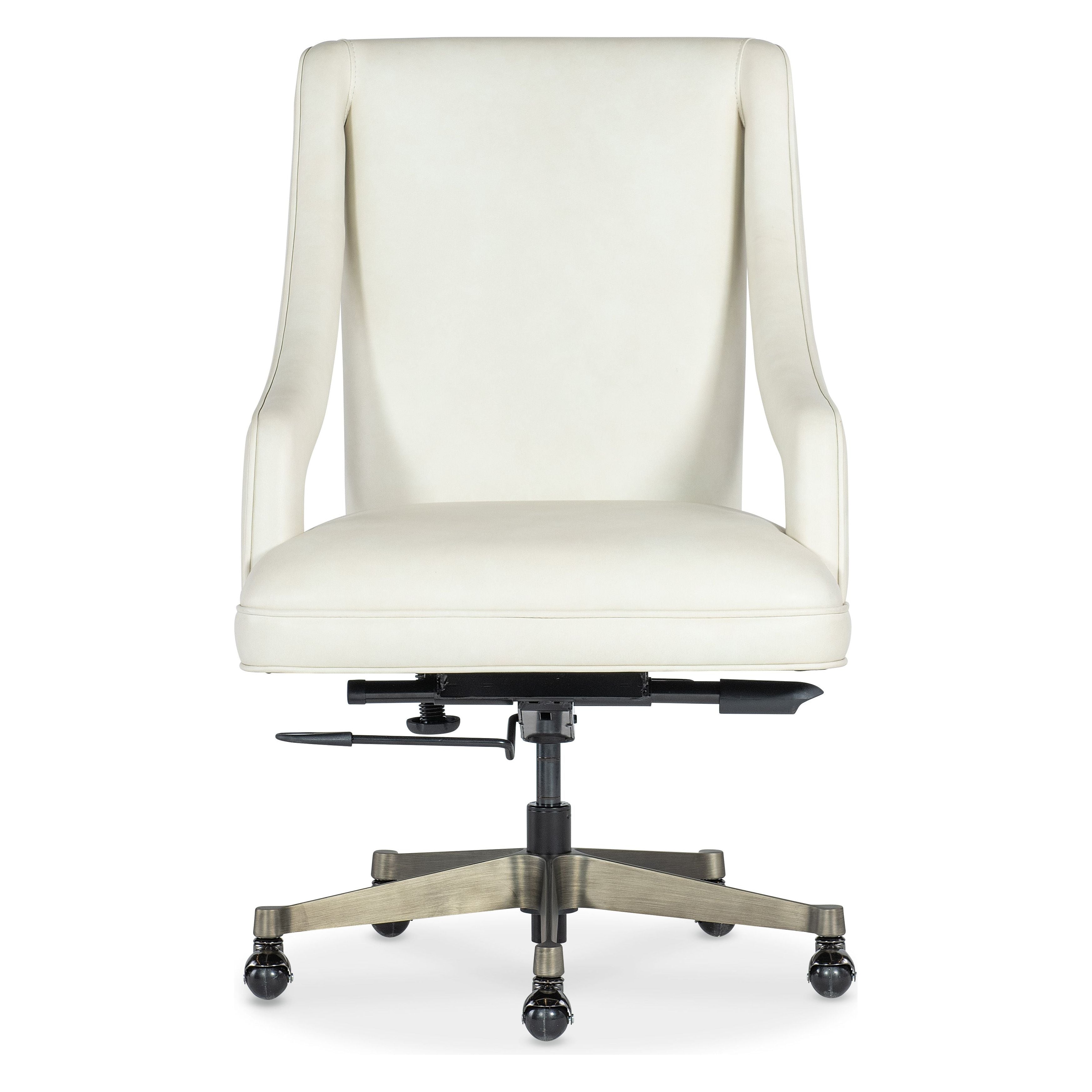 Premium Alya Executive Swivel Tilt Office Chair - Ergonomic Mesh Back & Adjustable Height - White - Perfect for Home Office, Conference Rooms & Workstations