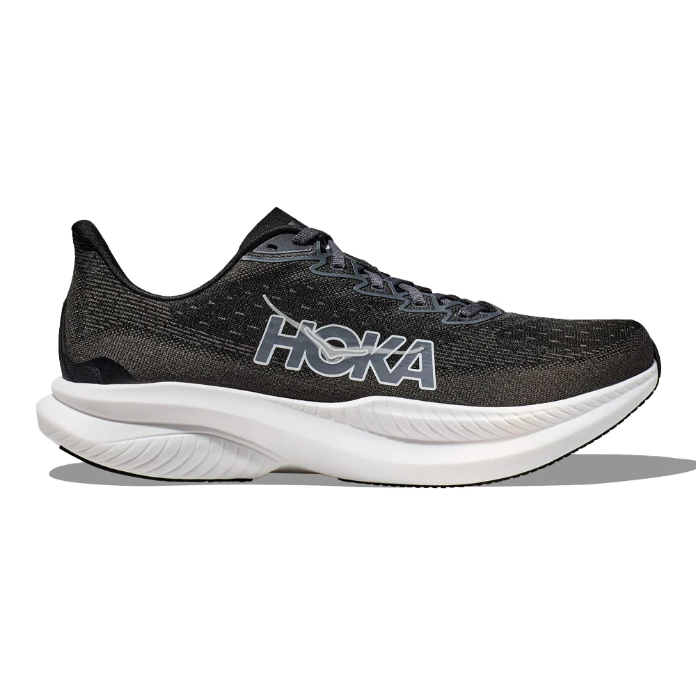M Mach 6 Running Shoes - Black & White - Lightweight Performance Sneakers for Men | Perfect for Jogging, Gym Workouts & Daily Wear