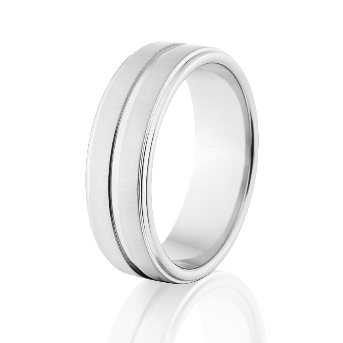Premium Cobalt Wedding Bands for Men - USA Made Comfort Fit Rings - Durable & Hypoallergenic Cobalt Chrome Rings - Perfect for Engagement, Anniversary & Everyday Wear