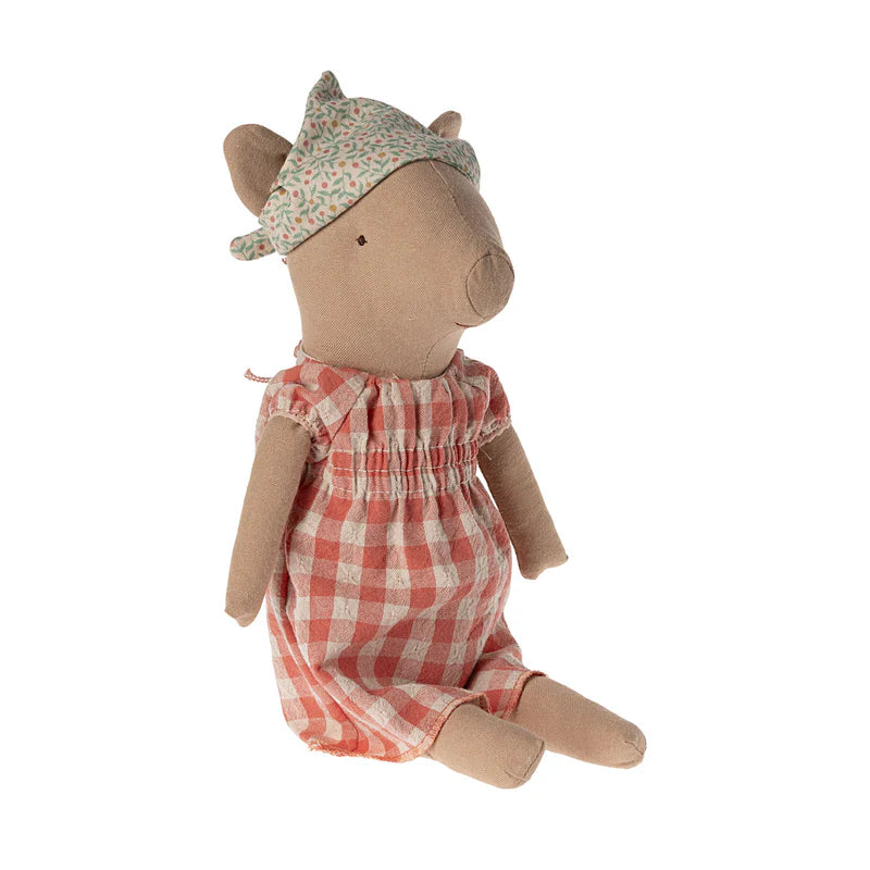 Maileg Pig Doll for Girls - Adorable Plush Pig Toy for Playtime, Gifts & Nursery Decor