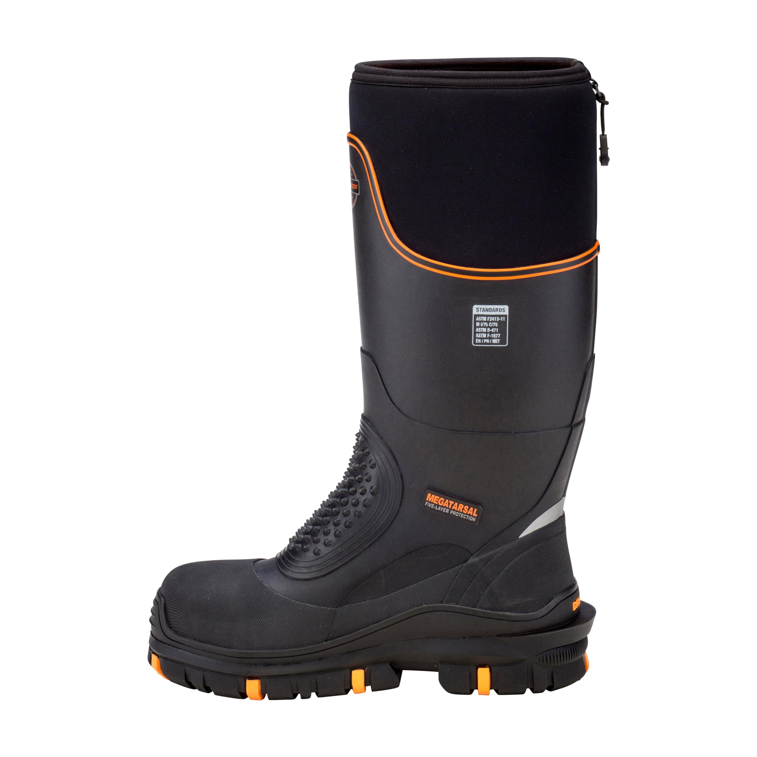Dryshod Men's Megatar Met Guard Steel Toe Work Boots - Waterproof Safety Shoes for Construction, Warehouse & Outdoor Work