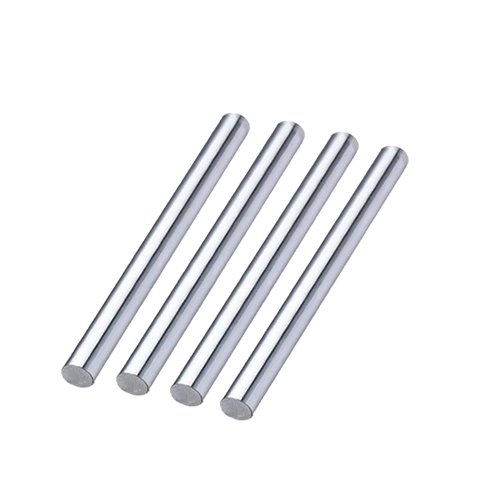 4Pcs 8mm x 400mm Chrome Plated Linear Guide Rods for 3D Printers - Smooth Motion Rails for CNC Machines, Laser Cutters & DIY Projects