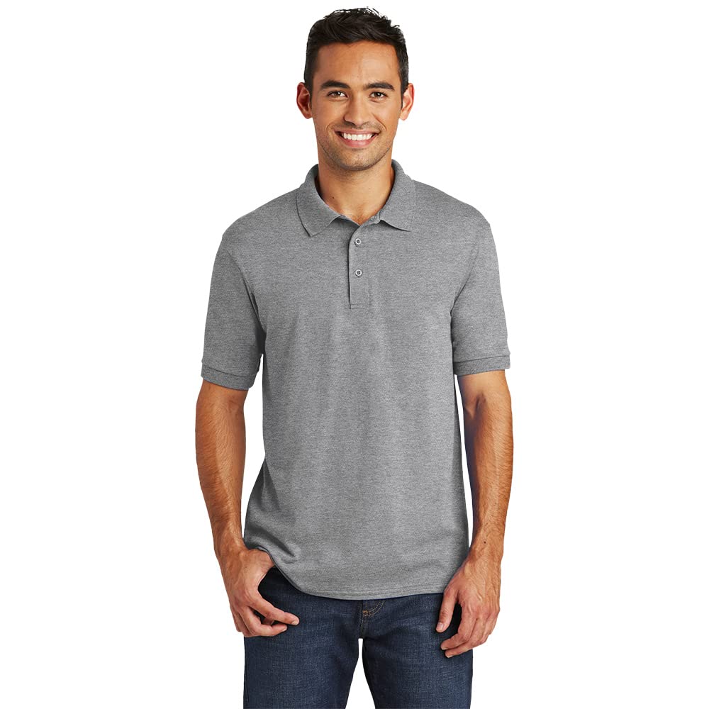 Port & Company Core Blend Jersey Knit Polo Shirt for Men & Women - Comfortable Cotton Blend Casual Wear for Work, Golf & Everyday Use - Style KP55