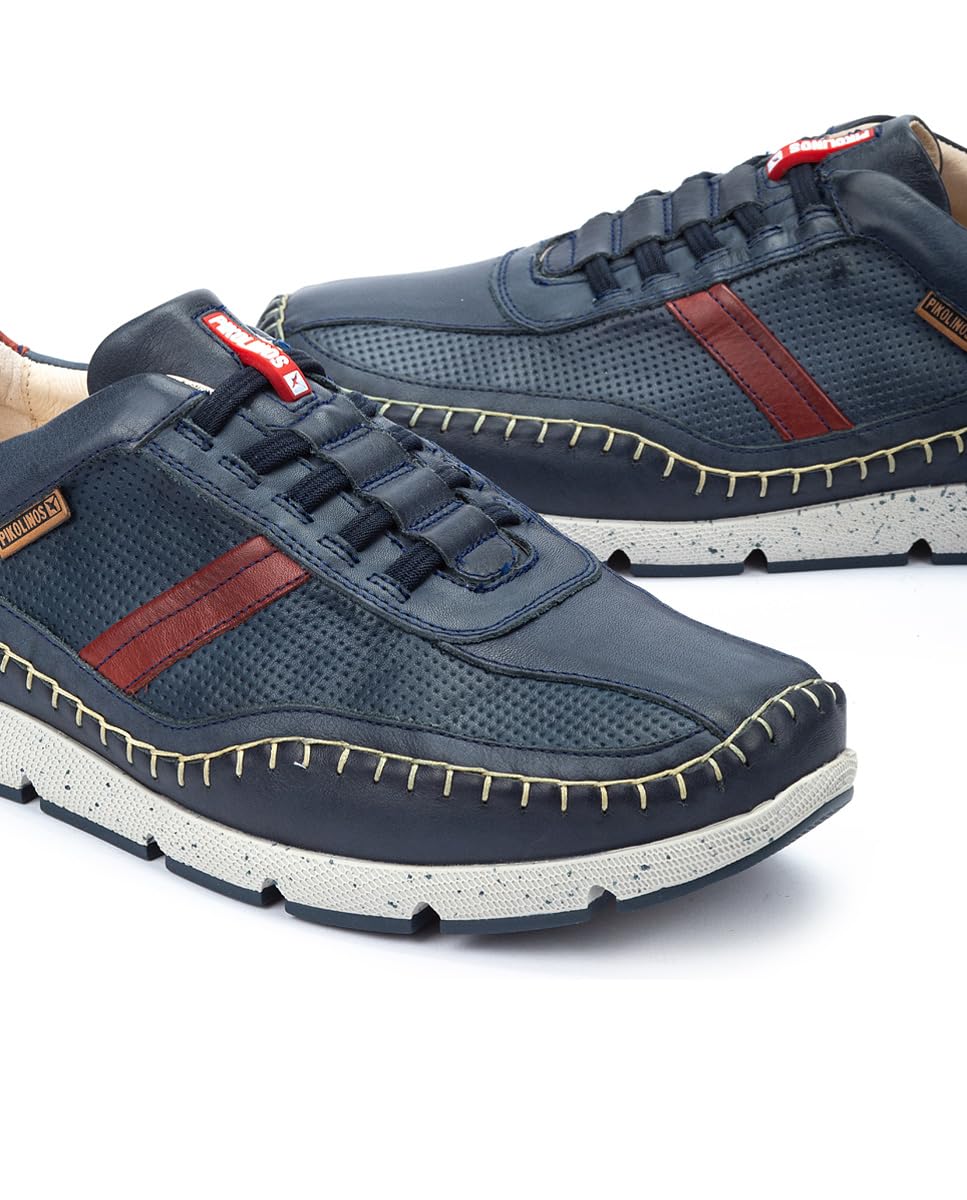 PIKOLINOS Men's Leather Sneakers - Comfortable & Stylish Casual Shoes for Walking, Travel & Everyday Wear