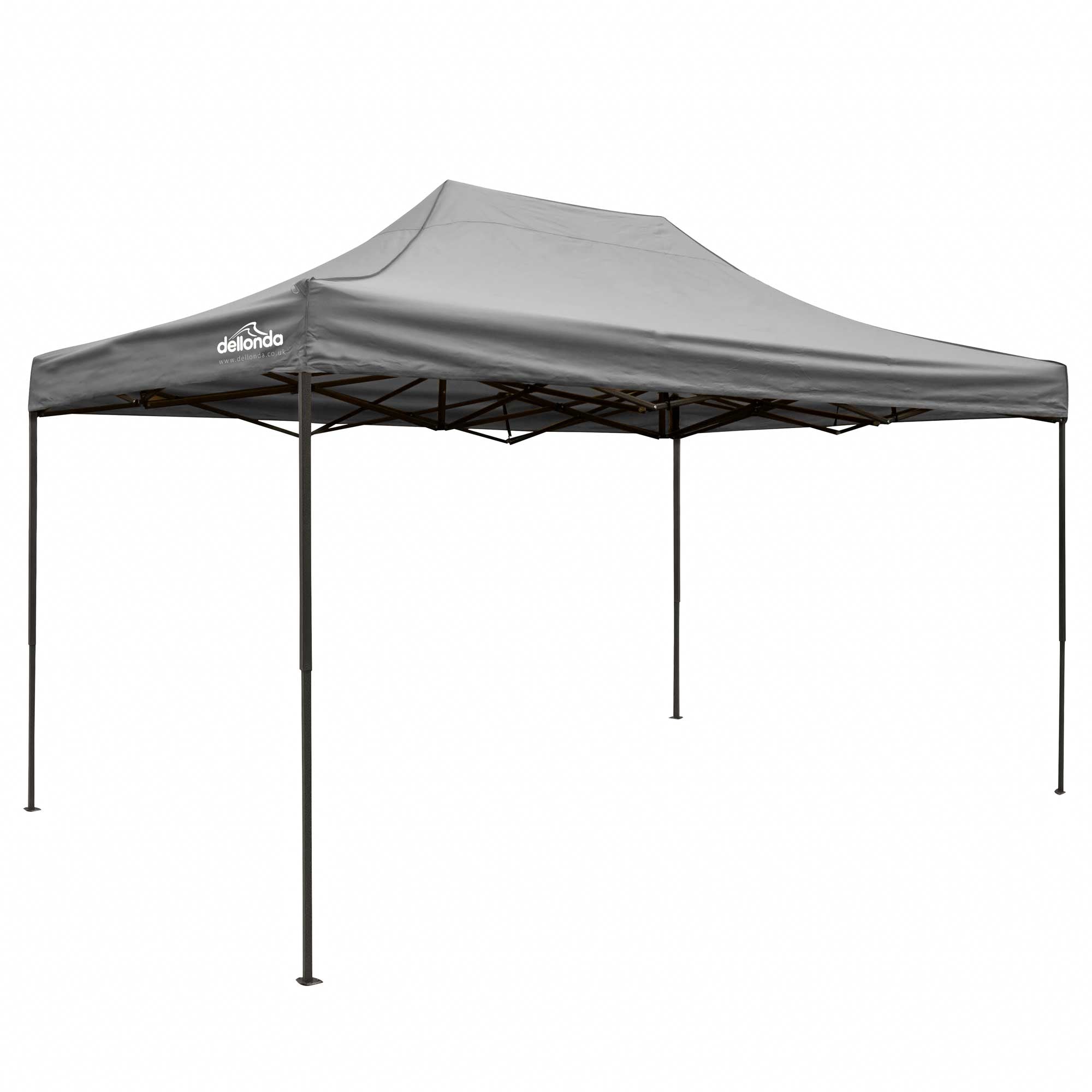 Premium 3x4.5m Waterproof Pop Up Gazebo with Carry Bag, Stakes & Weight Bags - Grey (DG137) | Perfect for Outdoor Parties, Camping, Beach & Backyard Events