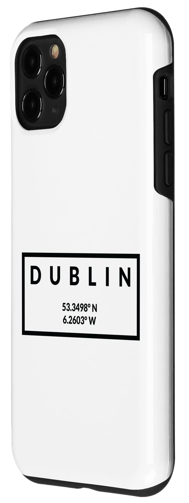 iPhone 11 Pro Case with Dublin Ireland Capital Coordinates Design - Slim Protective Cover for Travel Enthusiasts & City Lovers (Perfect for Everyday Use, Travel Souvenirs & Gift Giving)