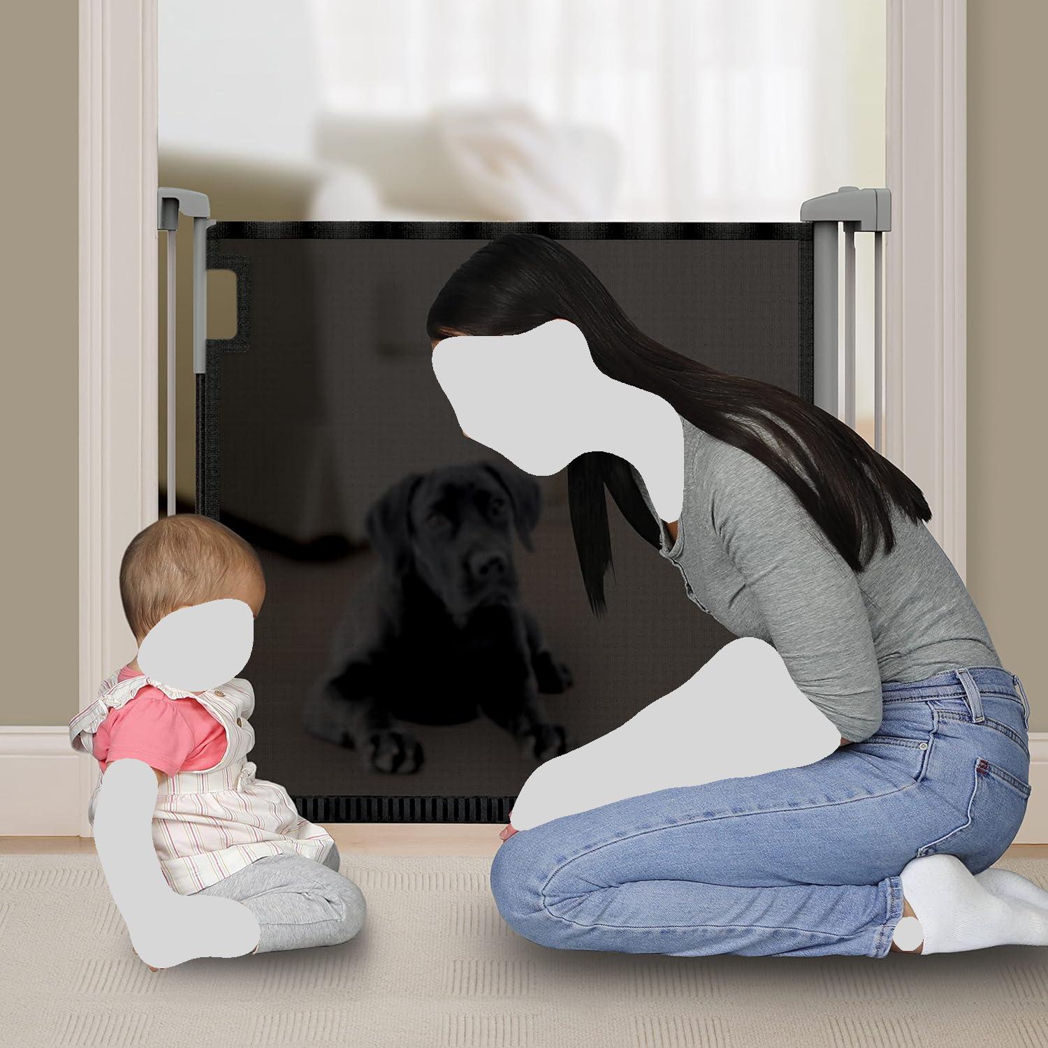 Summer Infant Tuck Away Retractable Baby Gate - Safety Barrier for Stairs, Doorways & Hallways - Easy Installation for Childproofing Your Home
