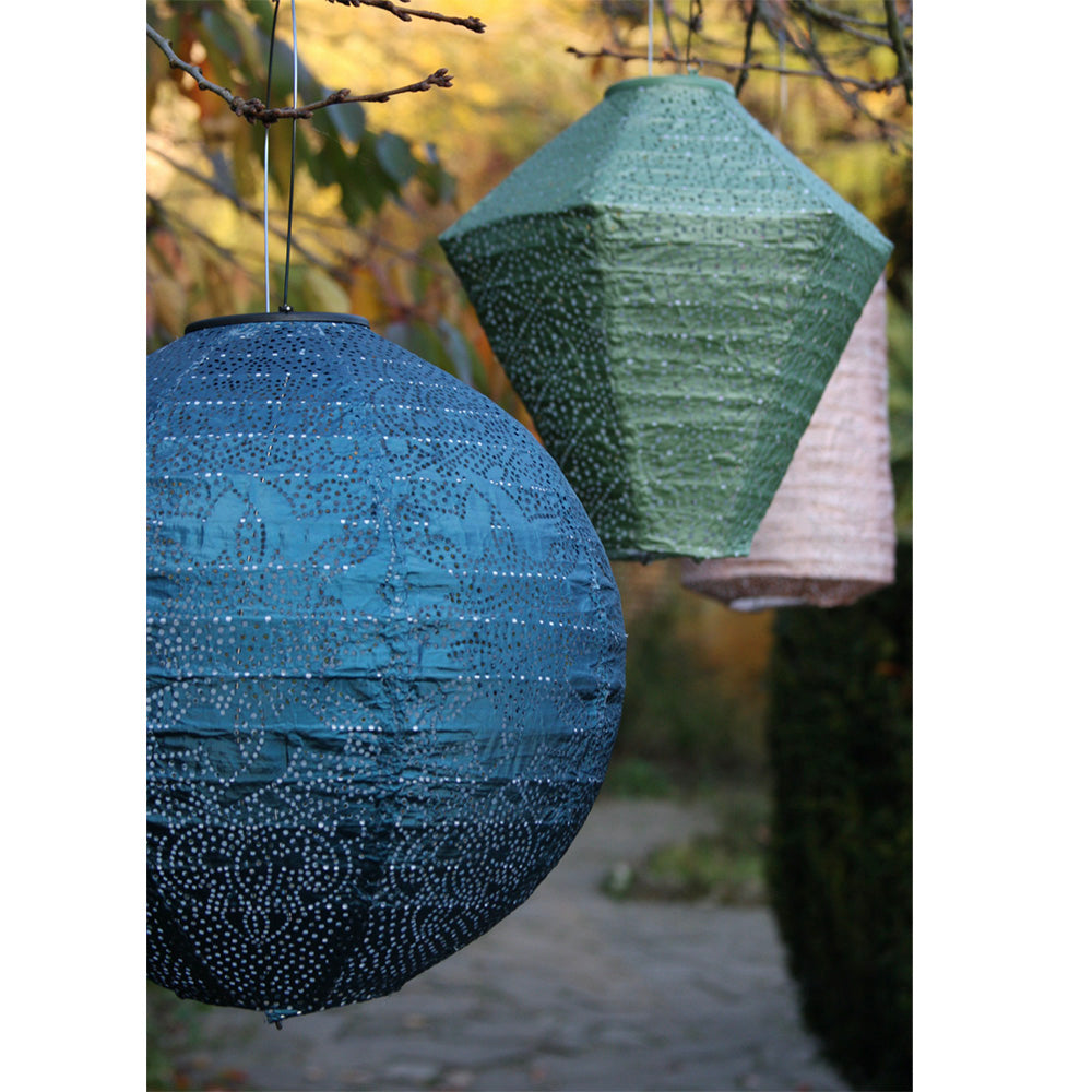Solar Powered Outdoor Lantern - Waterproof LED Globe Light for Garden, Patio, Camping & Emergency Use