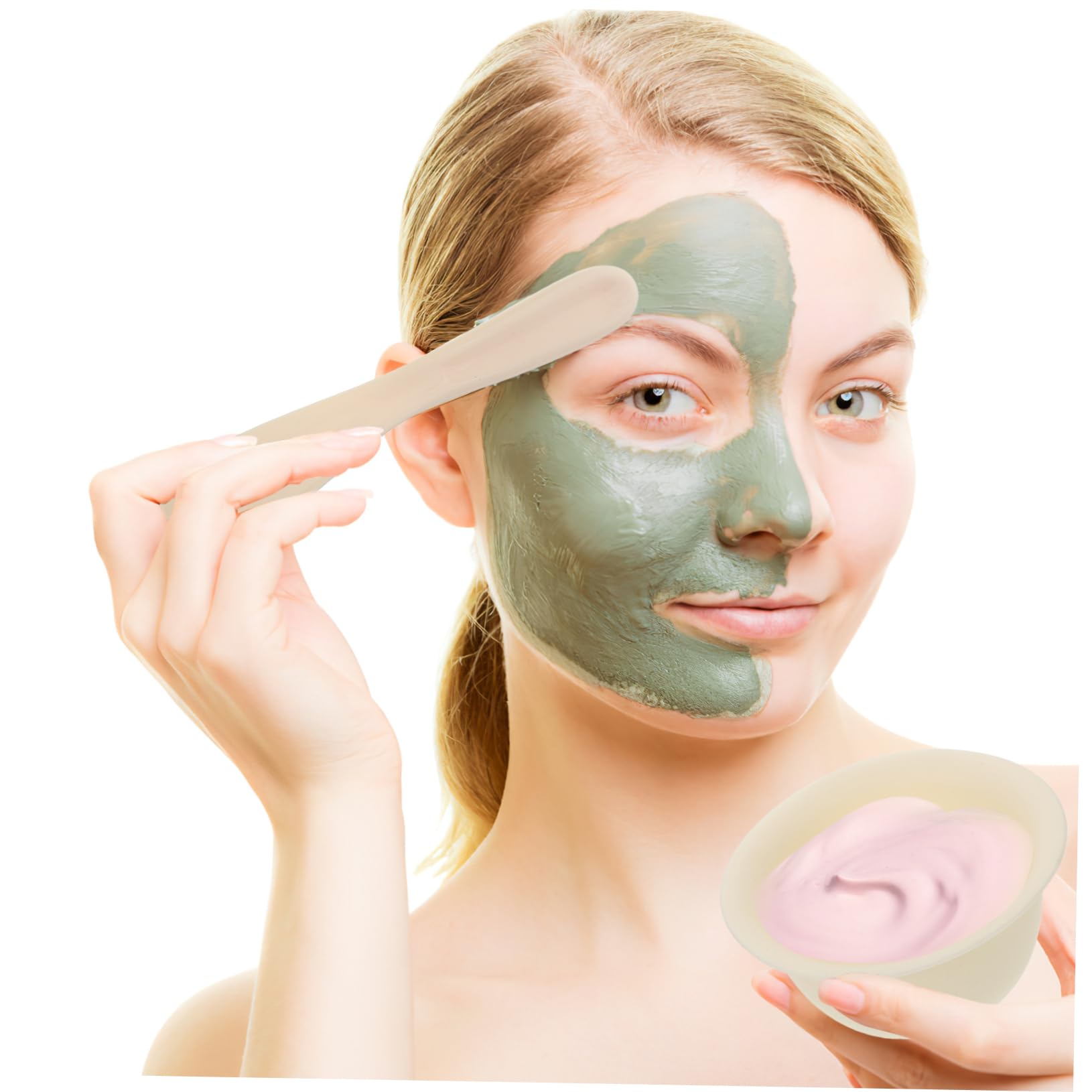 **Hemoton Silicone Facial Mask Mixing Bowl Set - Professional Spa Mask Making Tool for DIY Skincare & Beauty Treatments at Home**