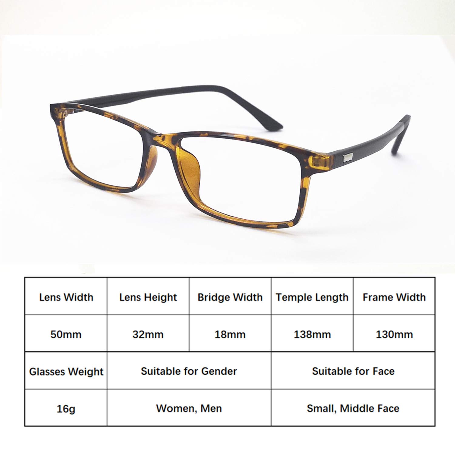 Blue Light Blocking Reading Glasses for Women & Men - Anti Glare Rectangle Eyeglass Frames with Computer Magnification (1.0-3.5) - Perfect for Office Work, Screen Time & Night Reading