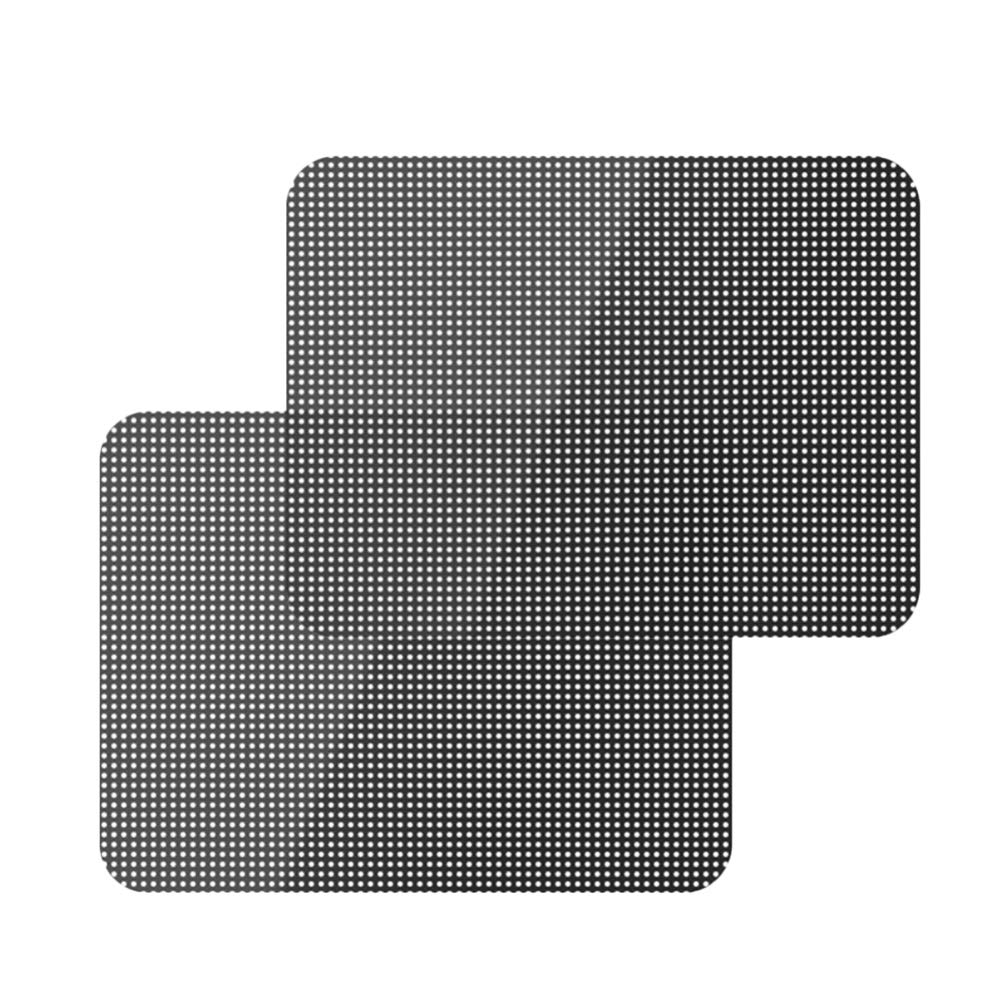 Car Window Sunshade Stickers - 1 Pair Black Adhesive Heat Shield Film for Sun Protection & UV Blocking | Perfect for Side Windows, Heat Reduction & Privacy | Ideal for Parking, Road Trips & Summer Driving