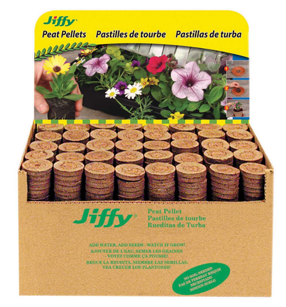 Jiffy Seed Starter 36mm Peat Pellet Refill - Bulk Pack of 1000 | Organic Seed Germination & Plant Propagation | Ideal for Indoor Gardening, Greenhouses & Hydroponics