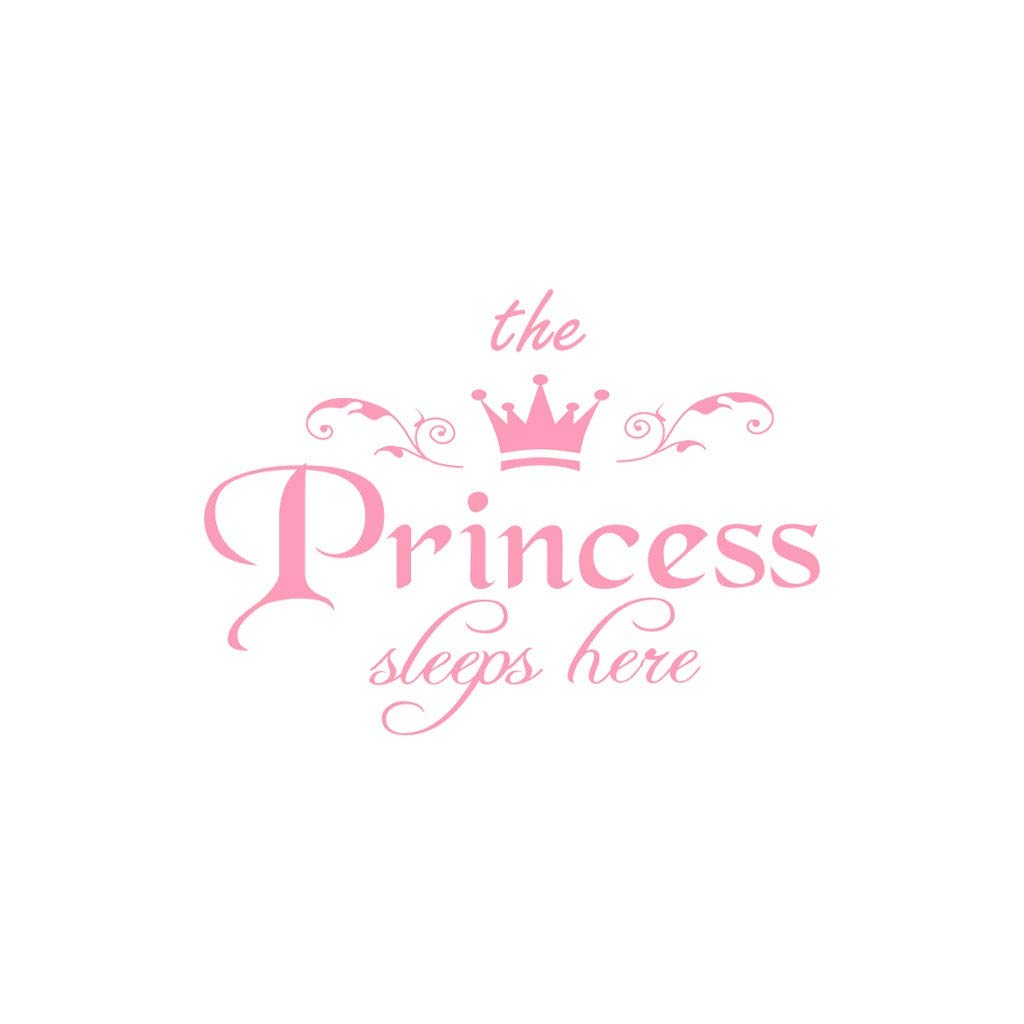 Princess Vinyl Wall Decal Sticker - Silver Elegant Home Decor for Living Room & Bedroom | Perfect for Kids Room, Nursery, and DIY Interior Design
