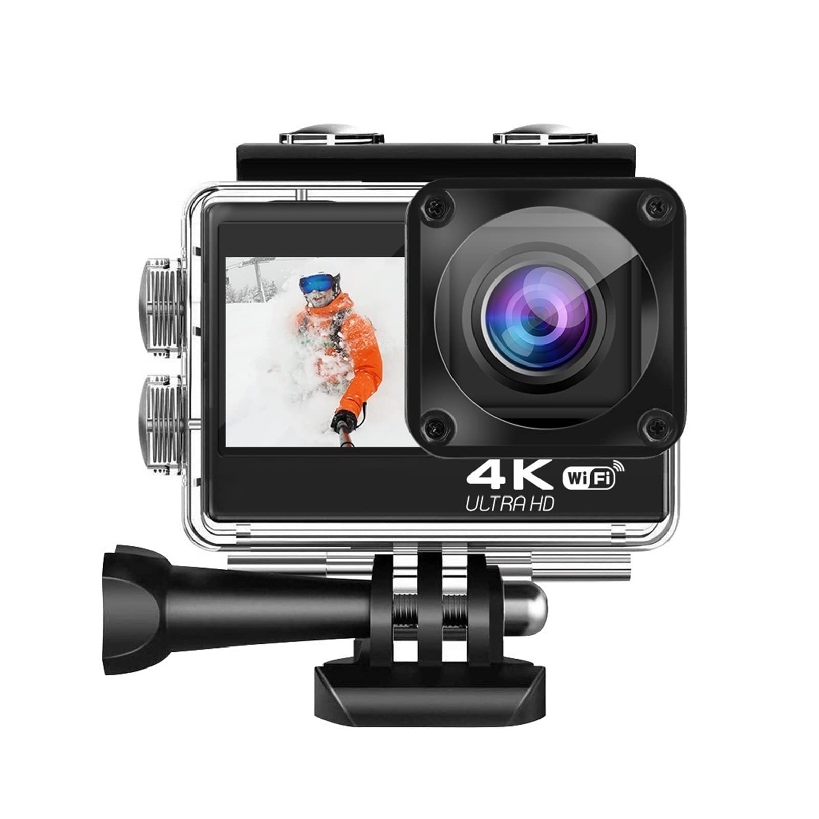 BODORME S9 Pro 4K Action Camera with Dual Screen - 60FPS, 24MP, 2.0