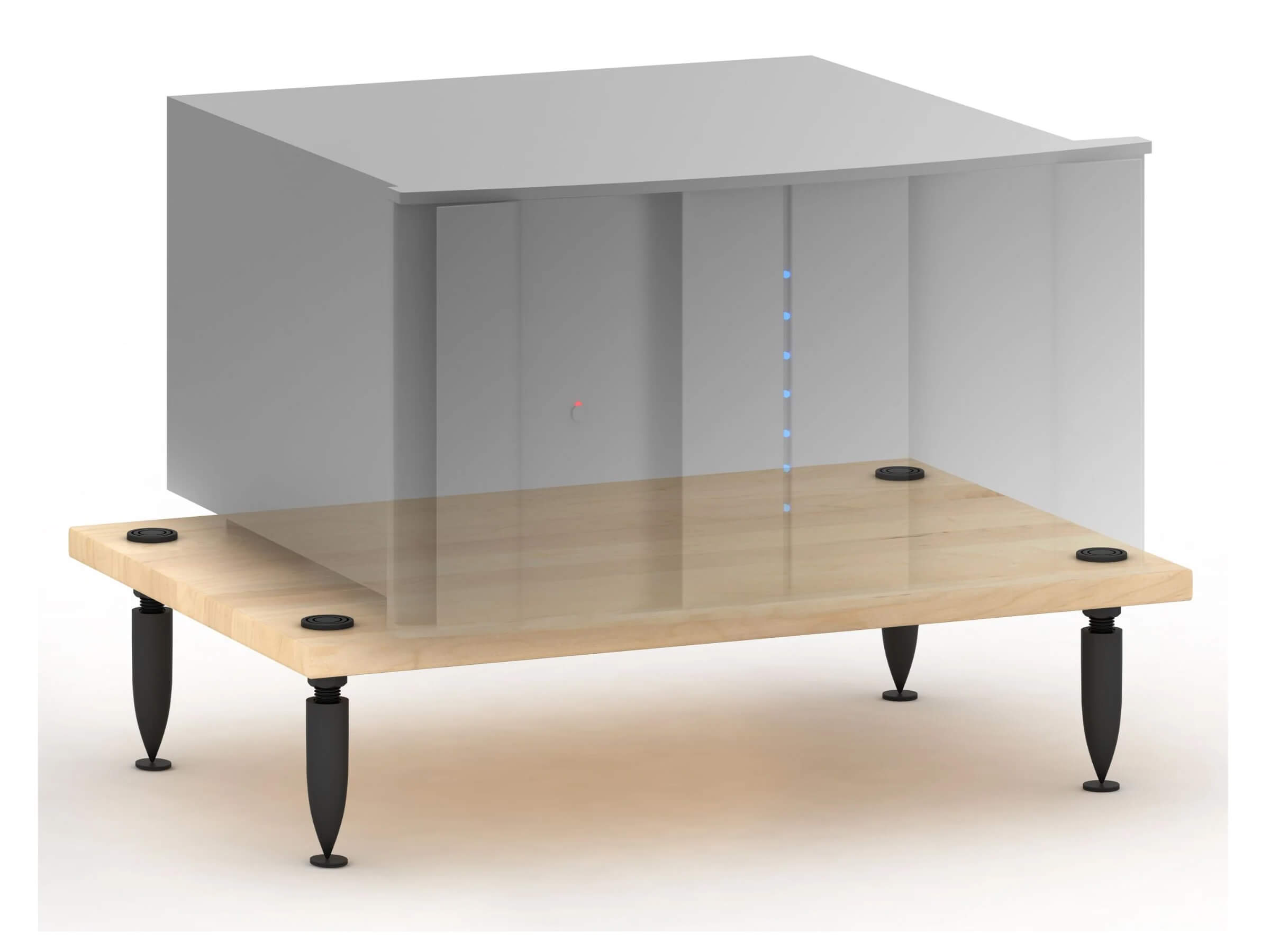 Salamander Designs Archetype System Amplifier Stand - Premium Audio Rack for Home Theater & Studio Equipment - Perfect for AV Receivers, Turntables & Media Players